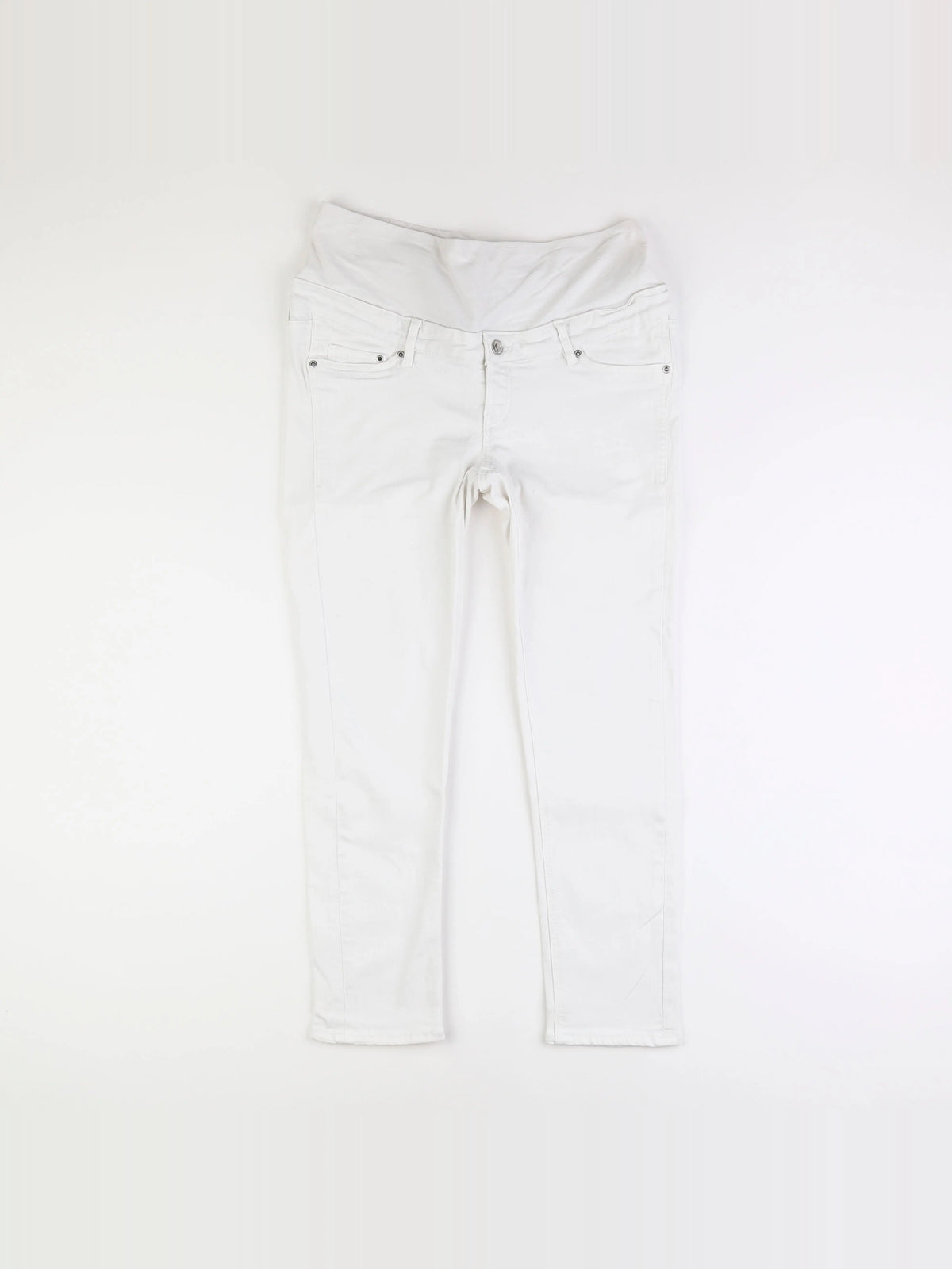 H&M - jean grossesse blanc - 40