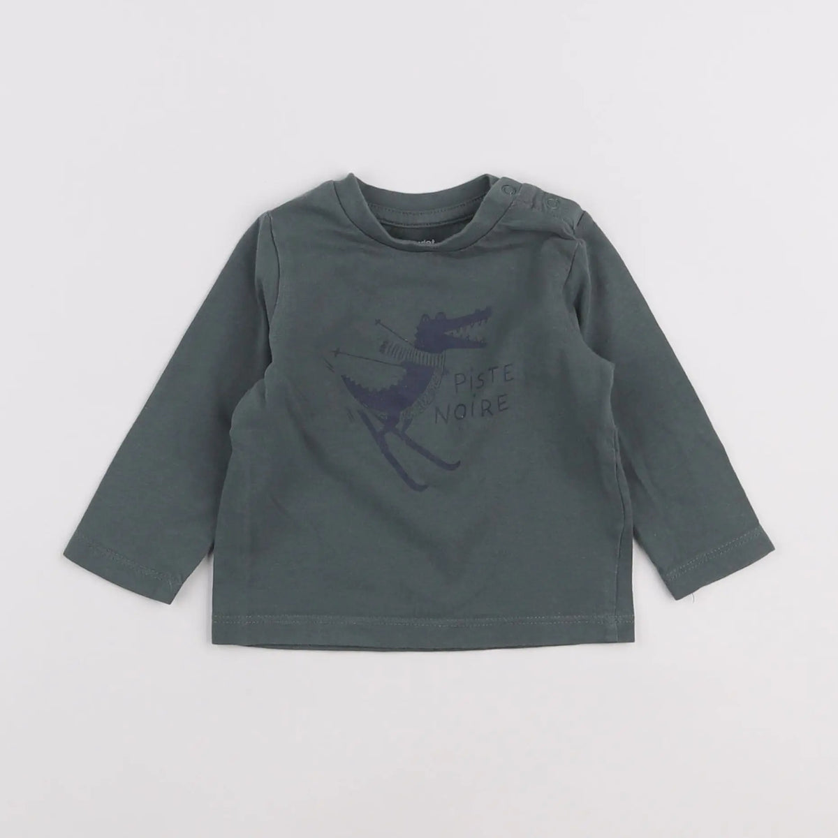 Vertbaudet - tee-shirt vert - 6 mois