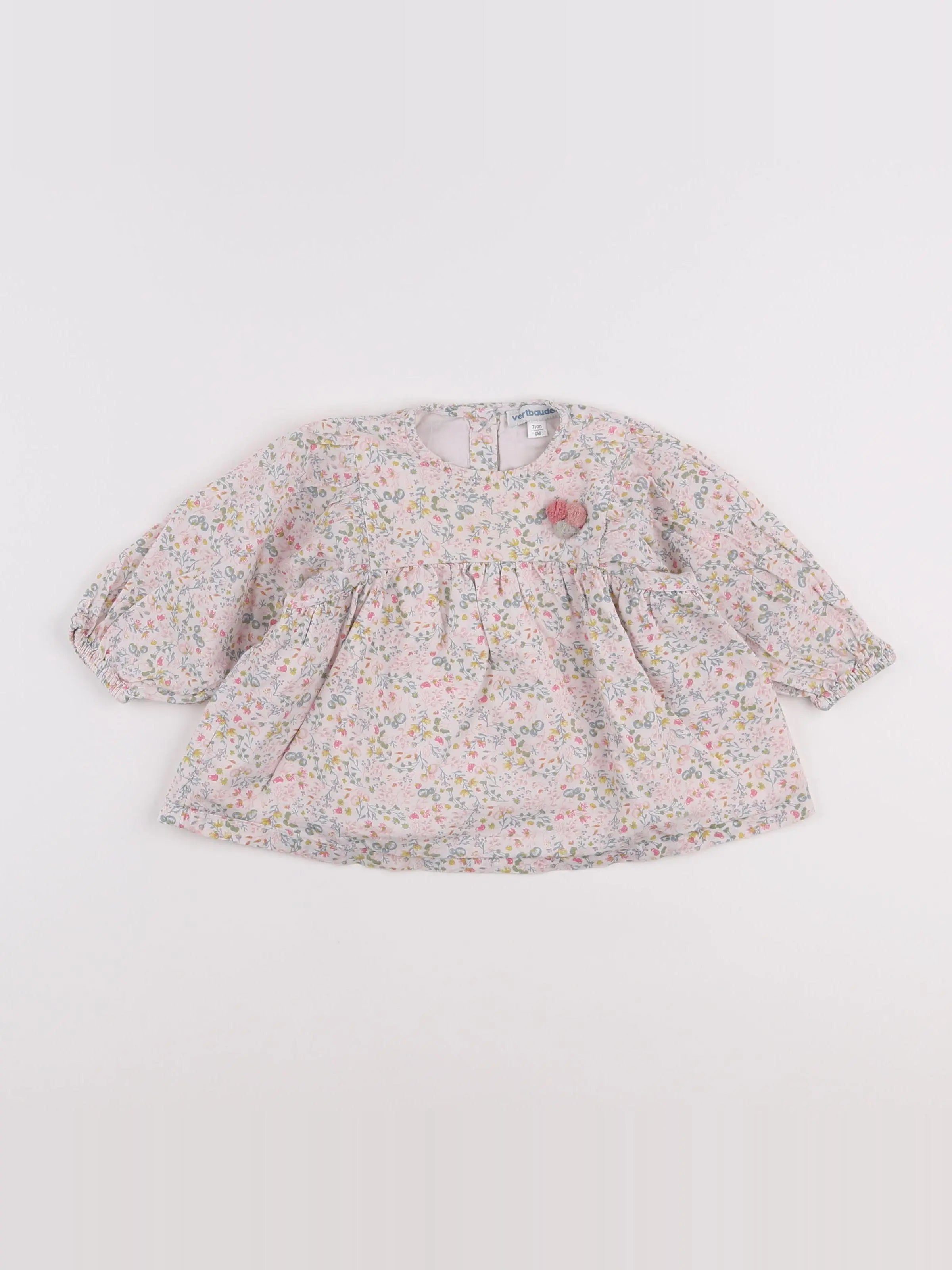 Vertbaudet - blouse multicolore - 9 mois