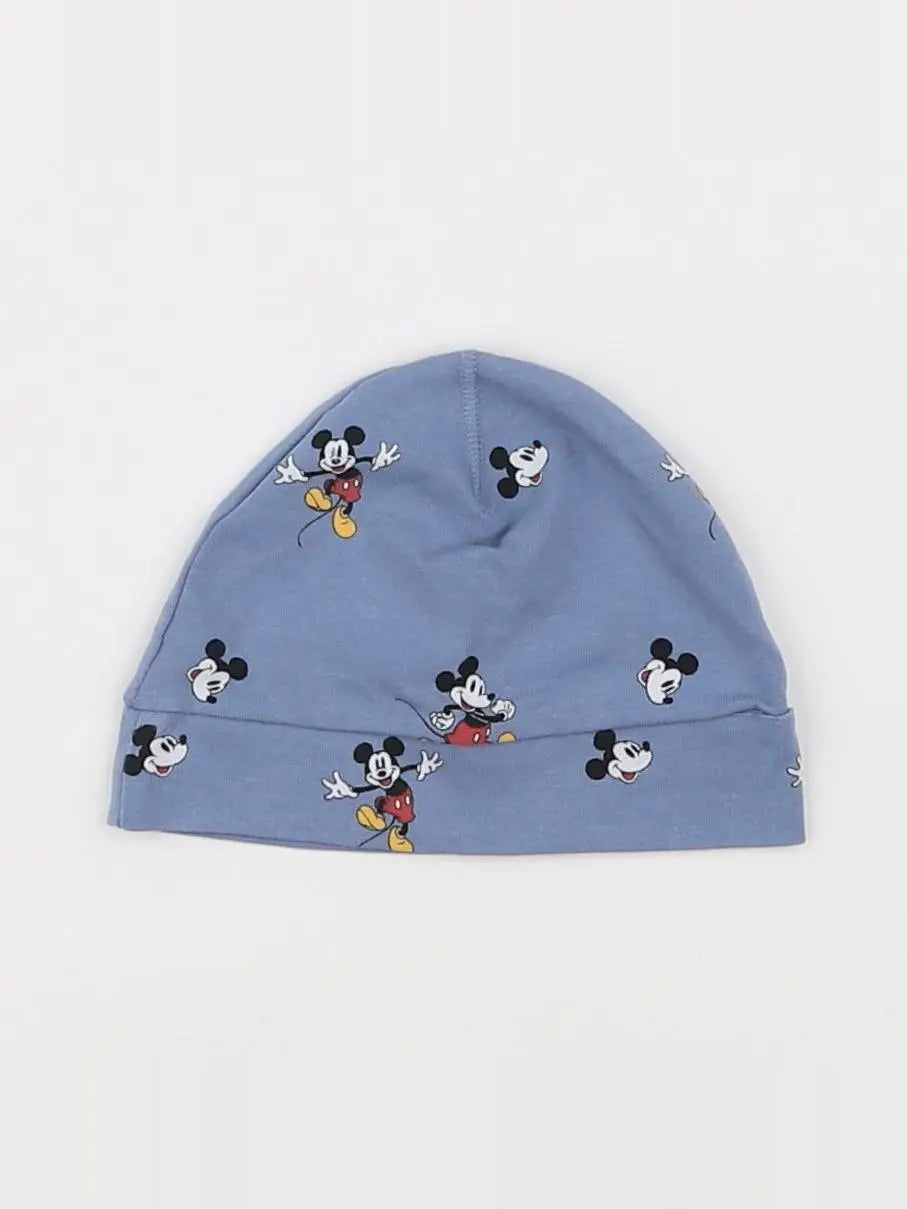 H&M - bonnet bleu - 3 mois