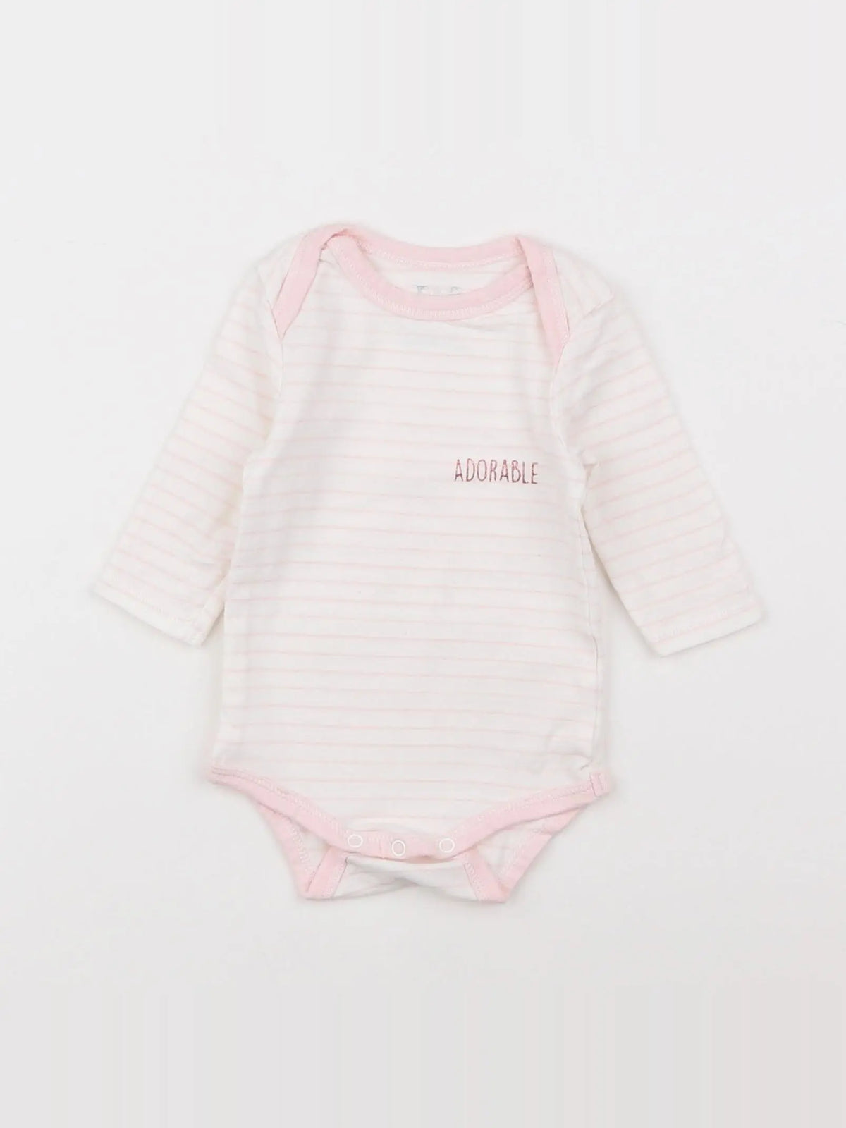 Tape à l'oeil - body rose - 3 mois