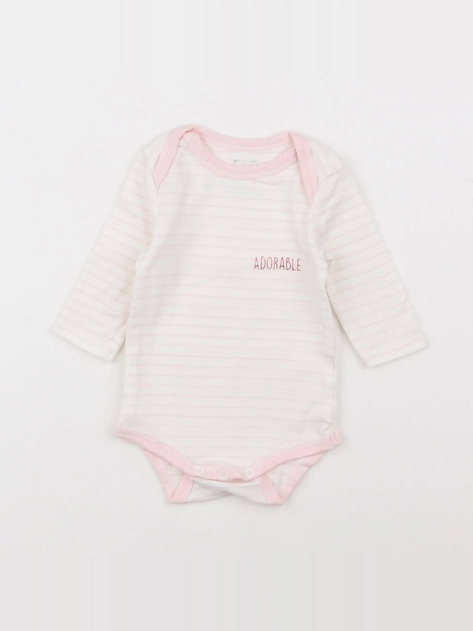Tape à l'oeil - body rose - 3 mois