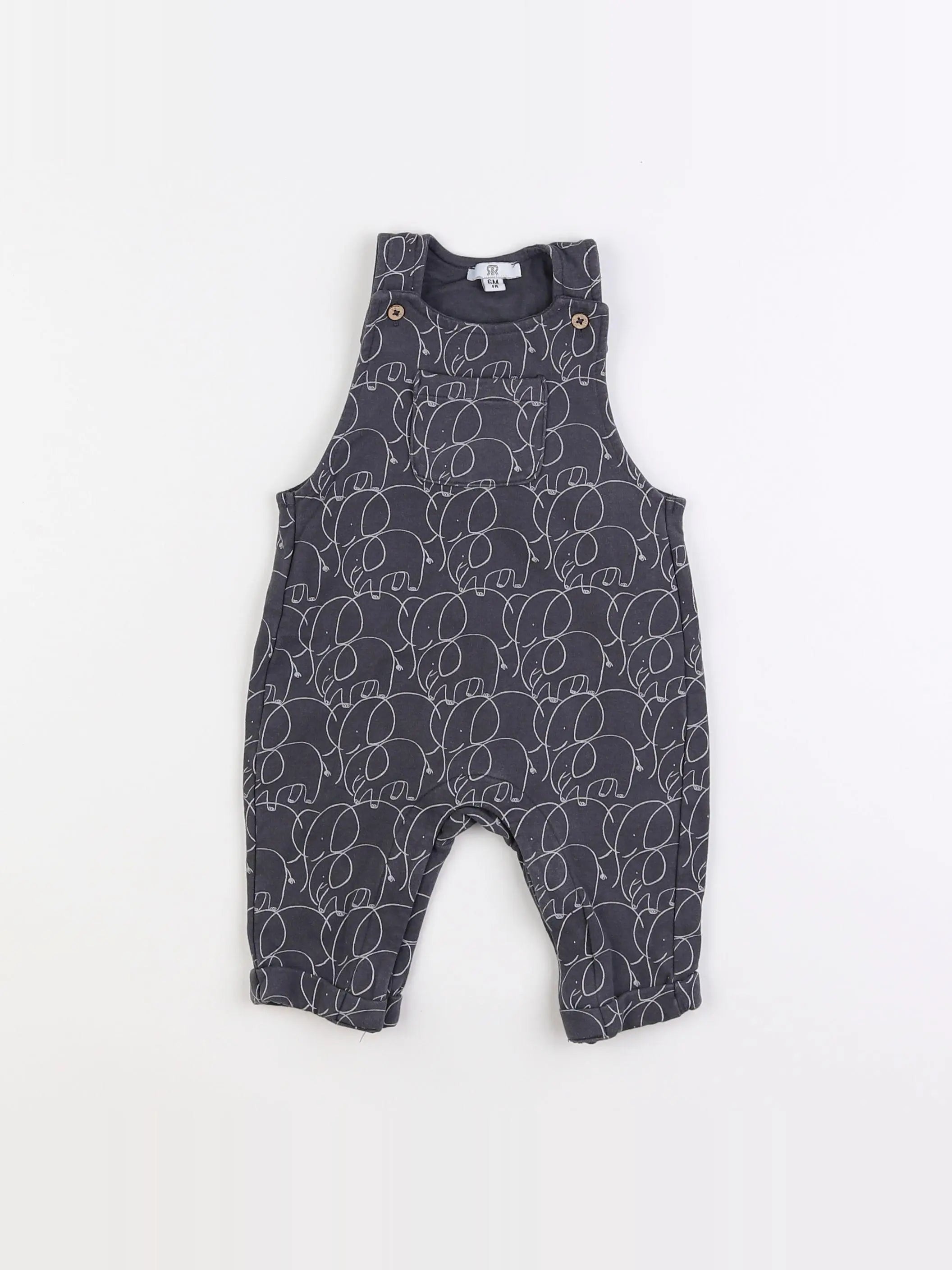 La Redoute - combinaison gris - 6 mois