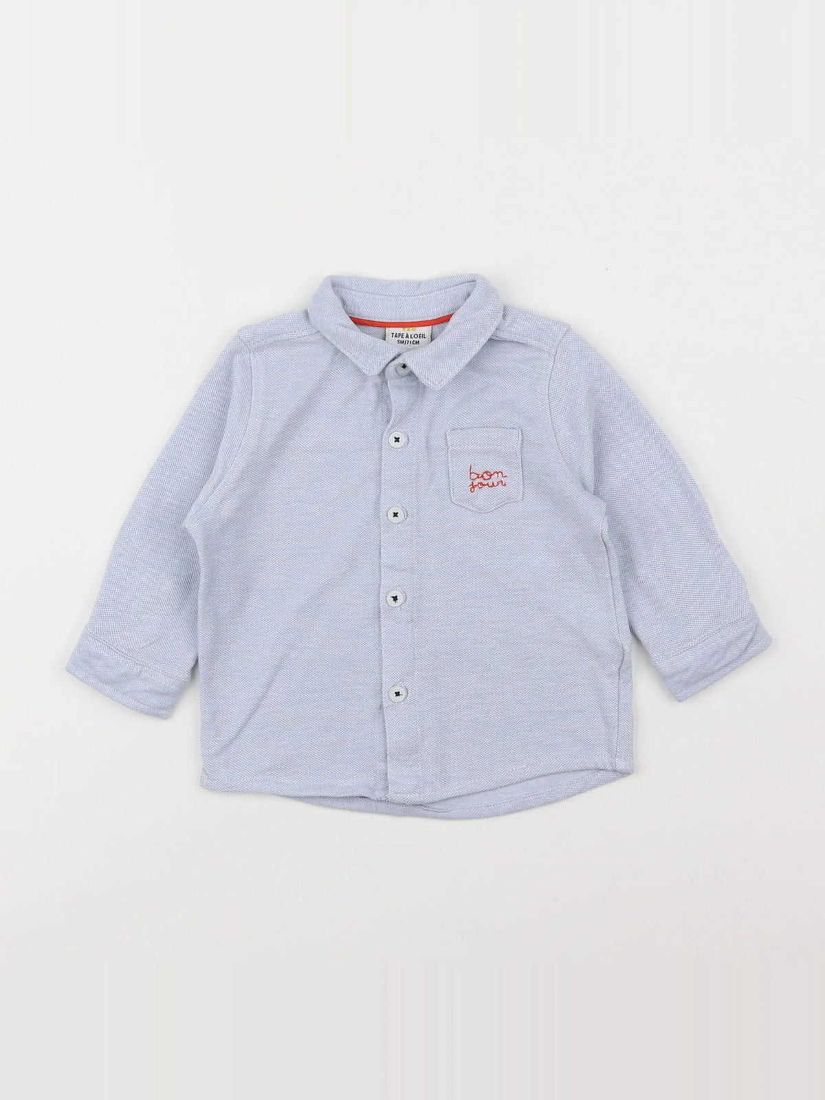 Tape à l'oeil - chemise bleu - 9 mois