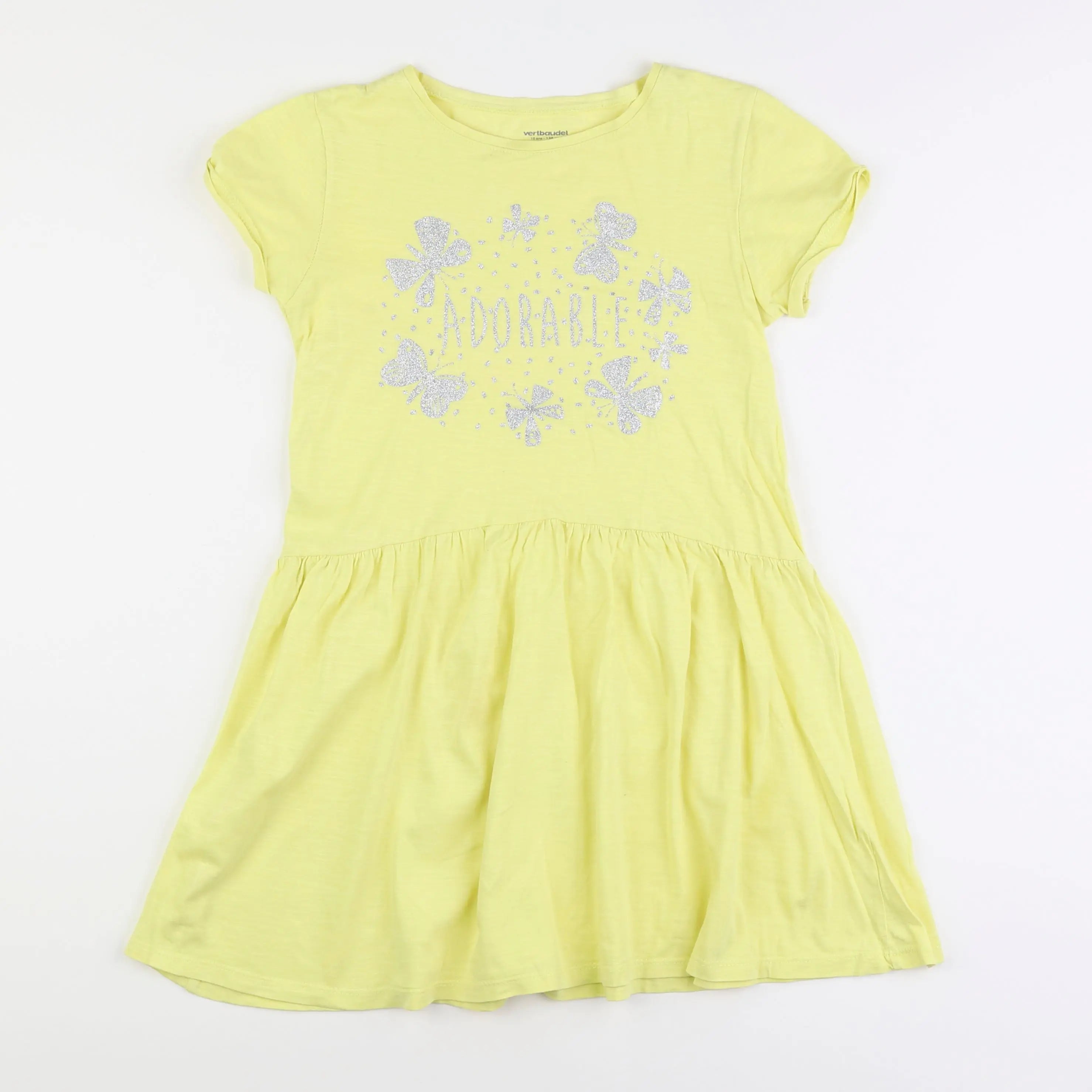 Vertbaudet - robe jaune - 10 ans