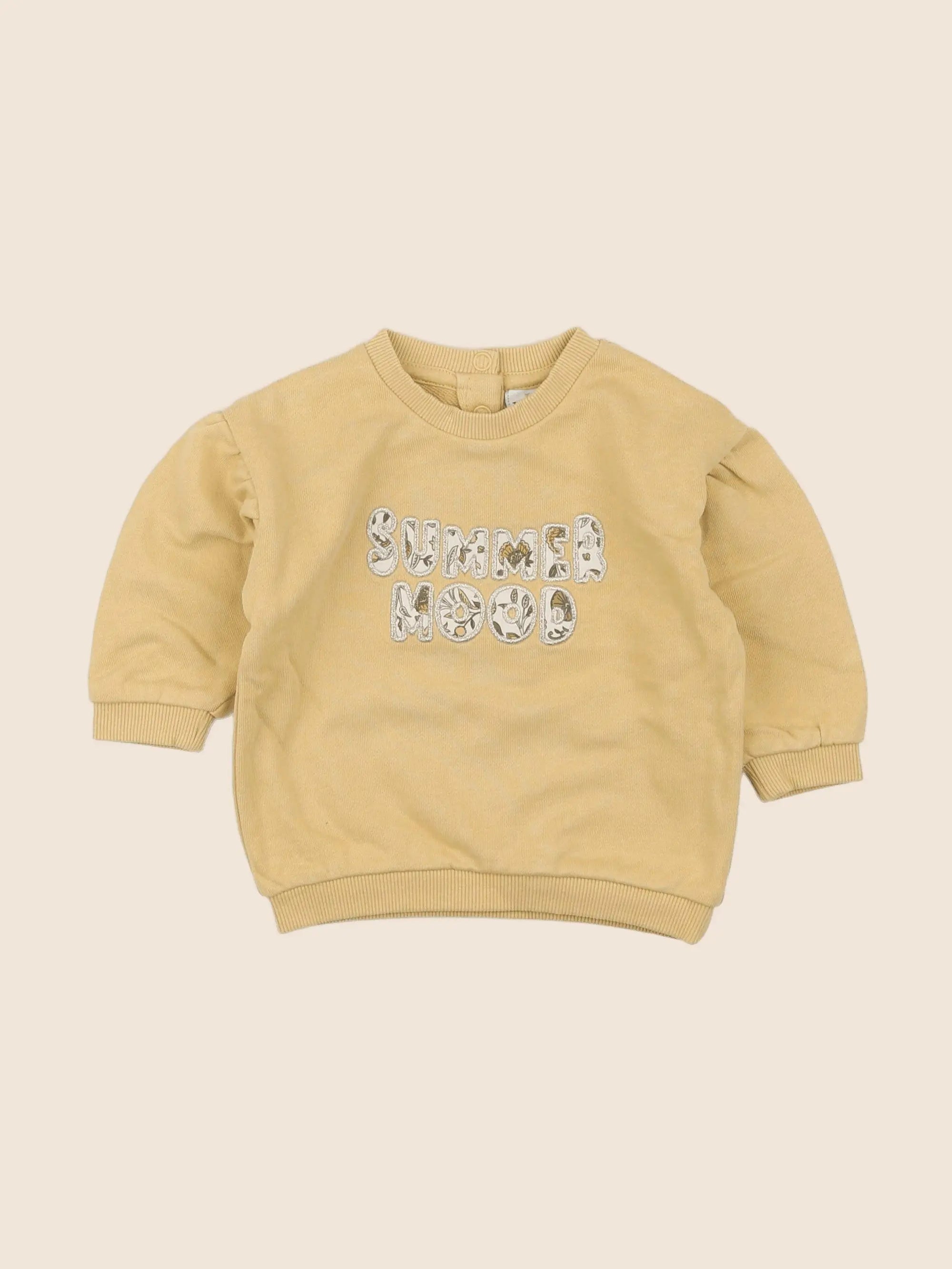 Tape à l'oeil - sweat jaune - 6 mois