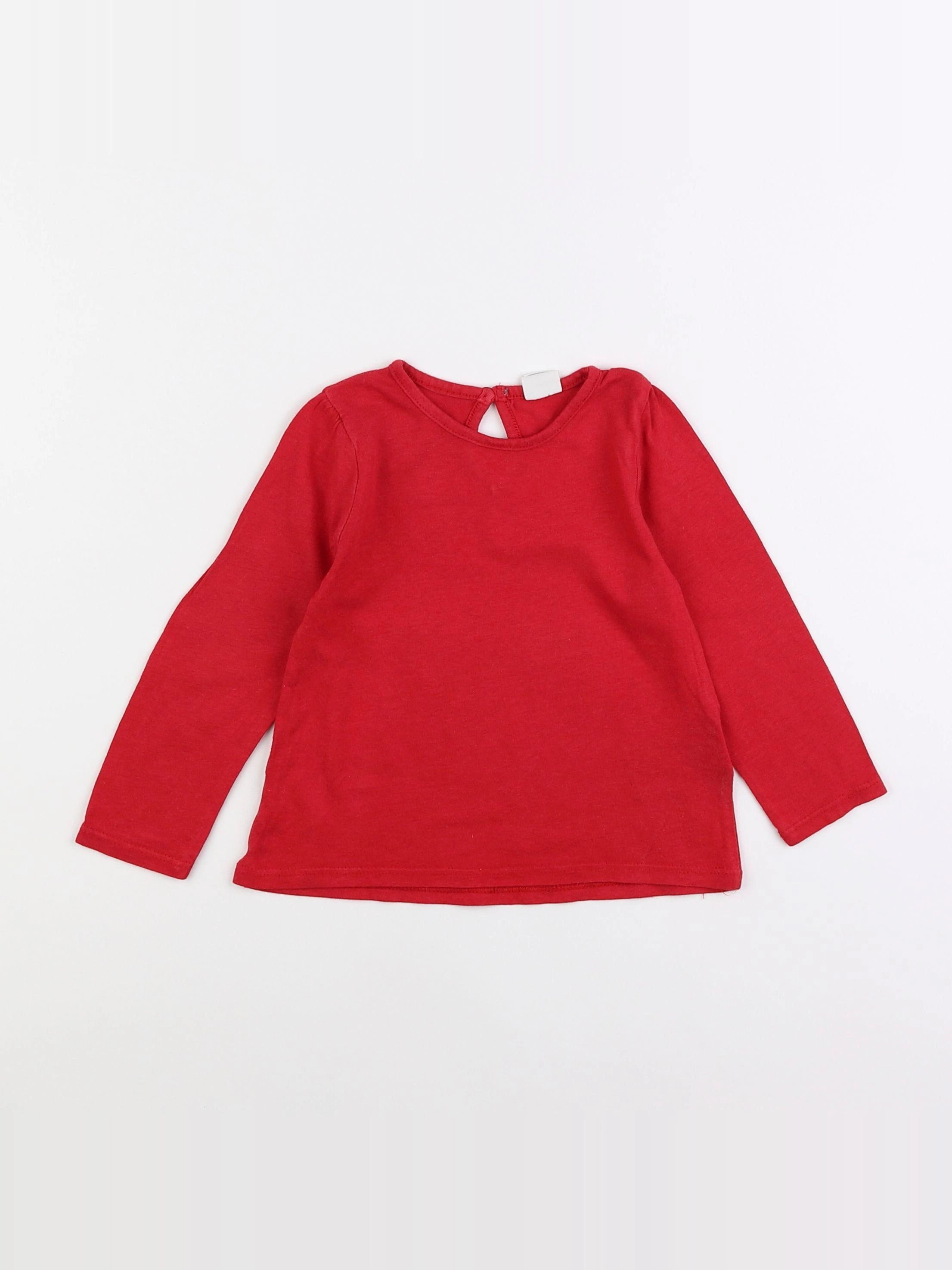 H&M - tee-shirt rouge - 12/18 mois