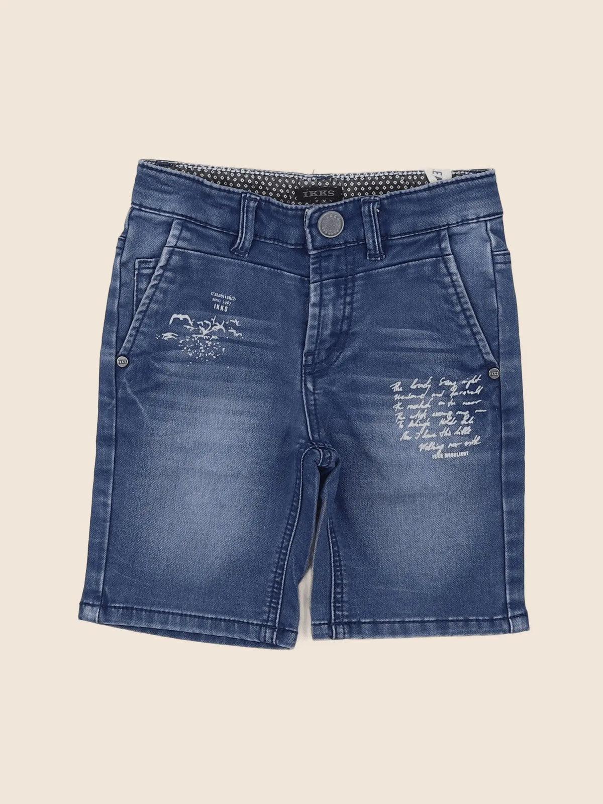 IKKS - short bleu - 4 ans