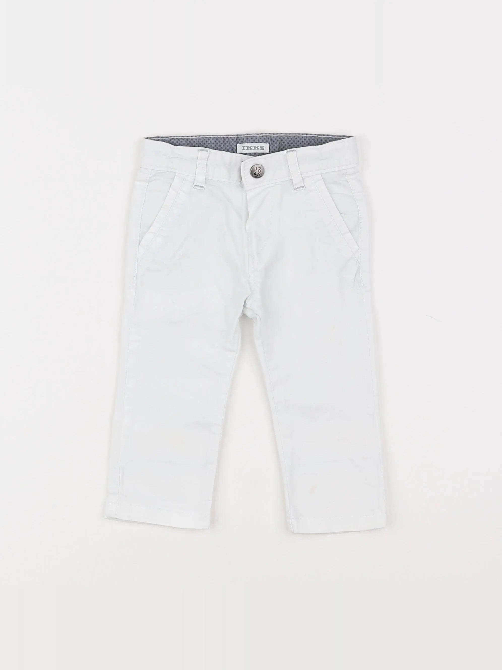 IKKS - pantalon blanc - 6 mois