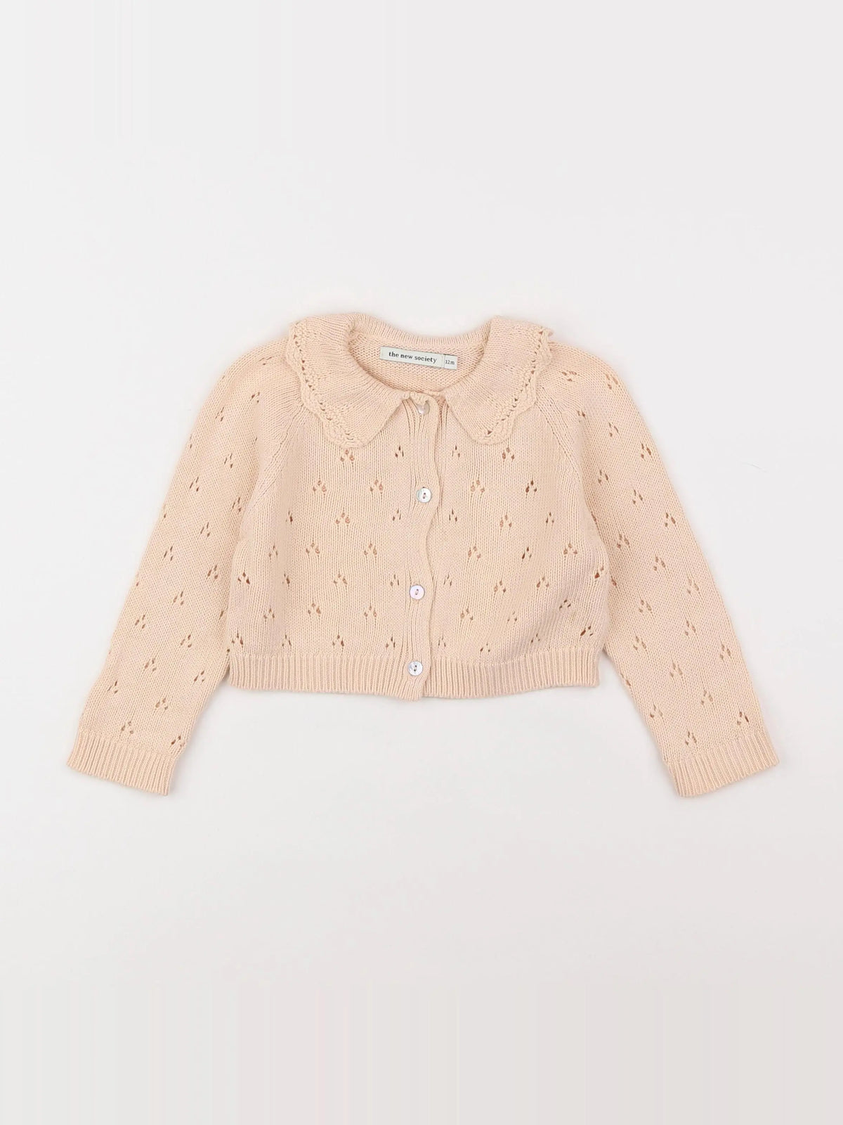 The new society - gilet rose - 12 mois
