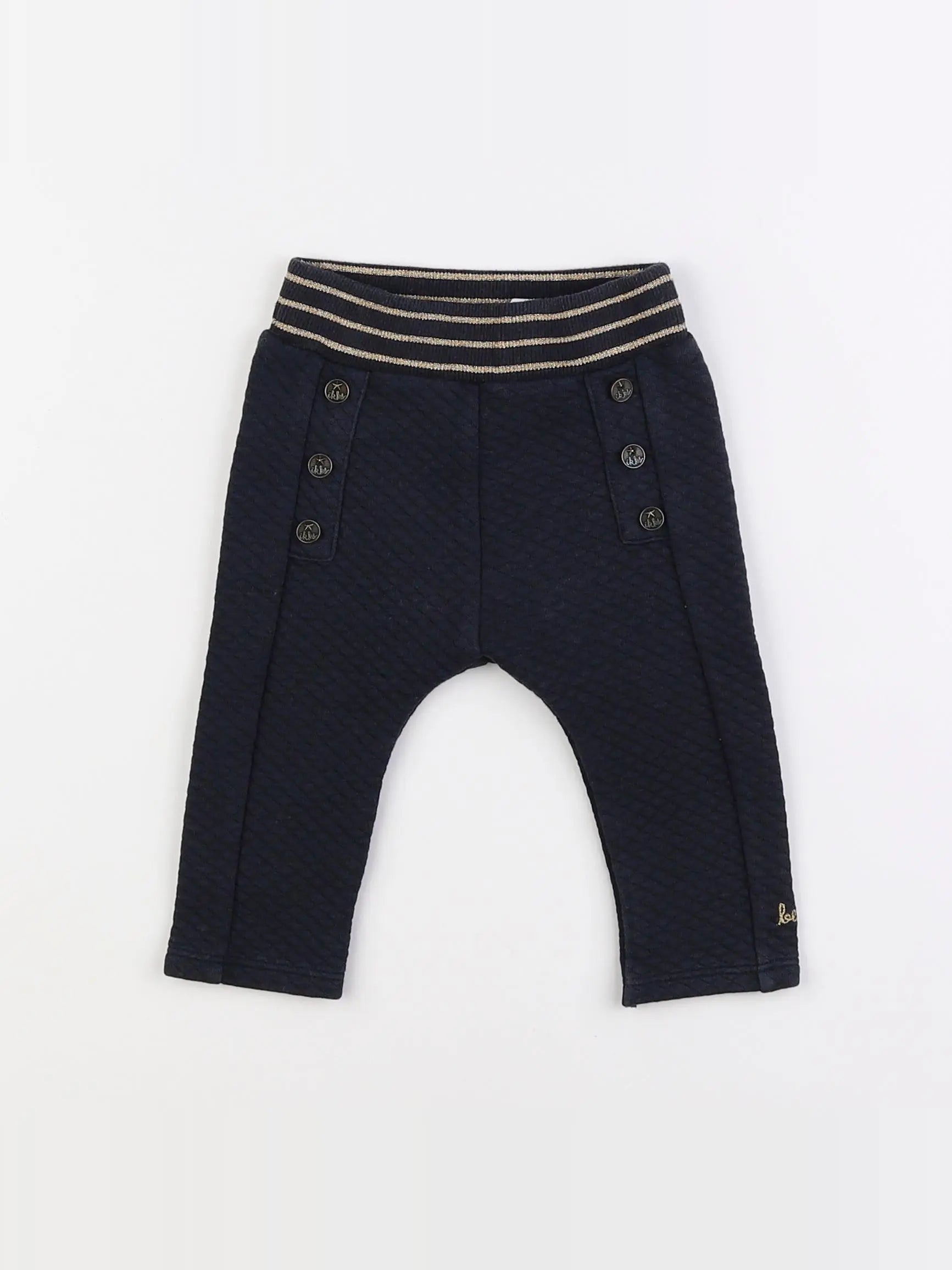 IKKS - pantalon bleu - 6 mois