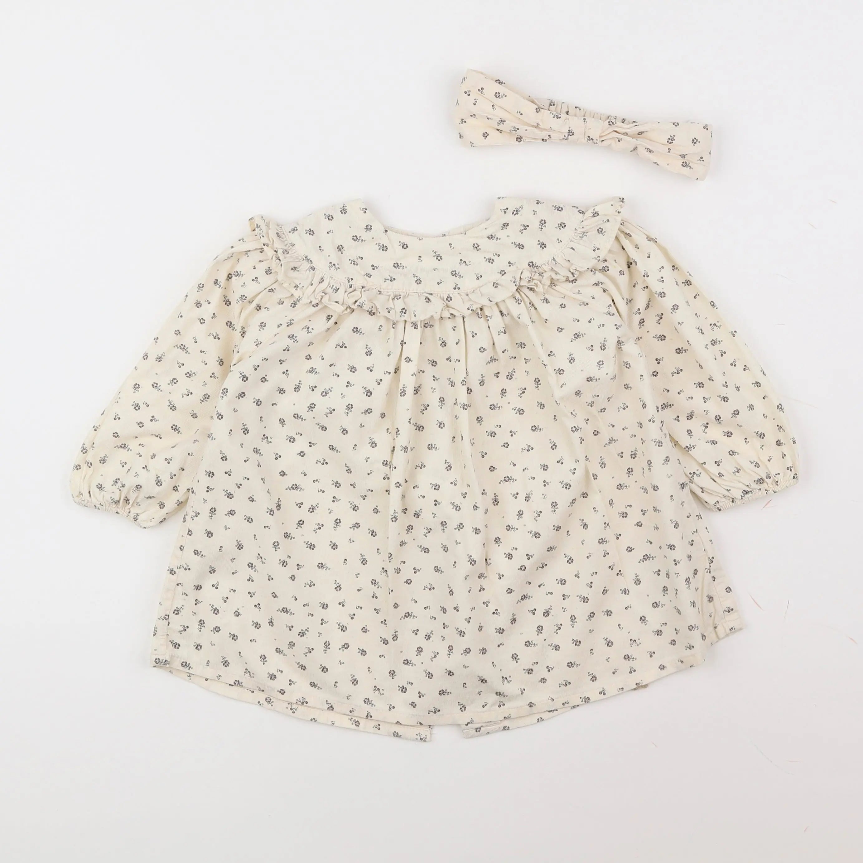 Vertbaudet - robe beige - 18 mois