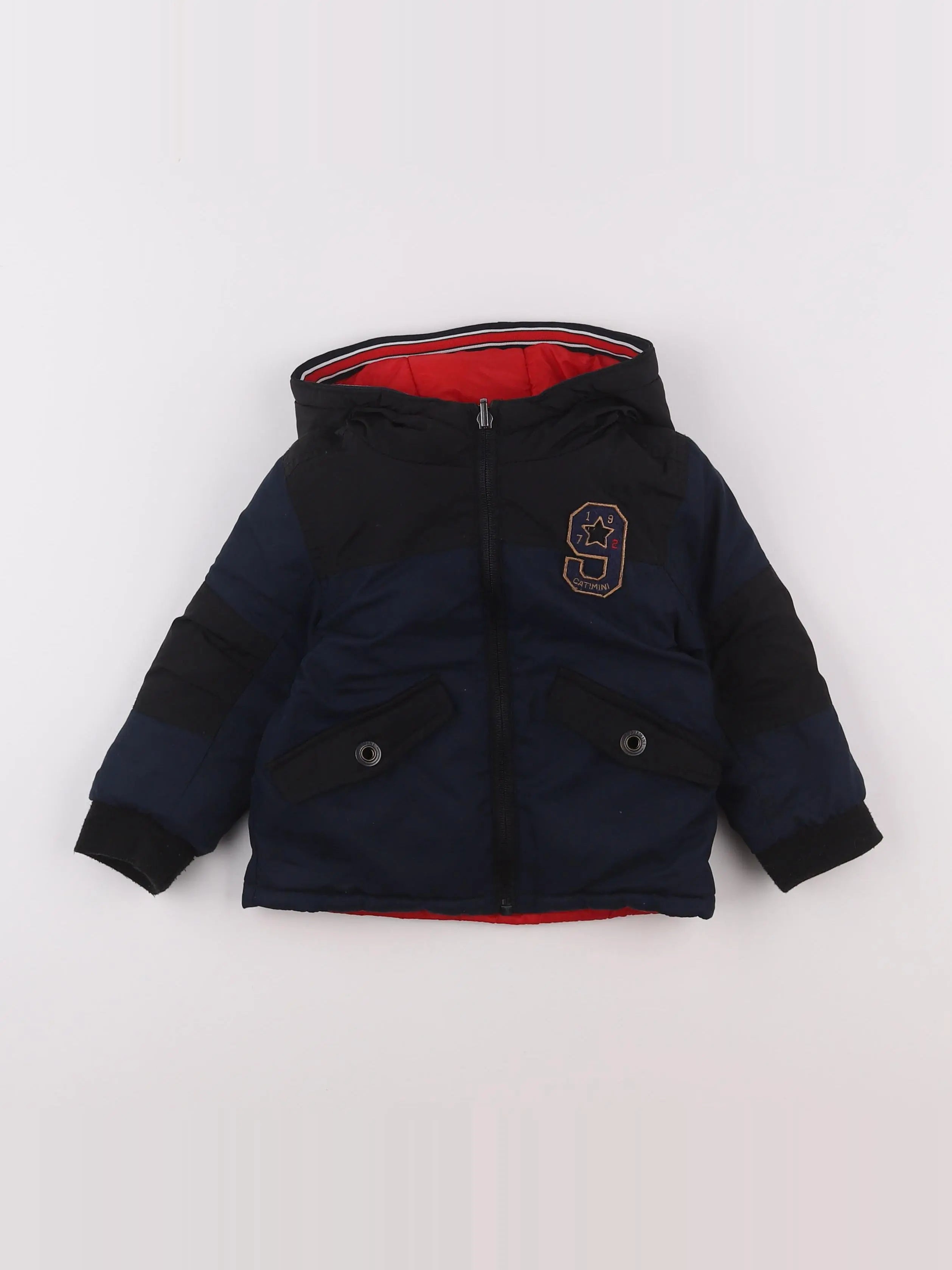 Catimini - doudoune réversible bleu - 18 mois
