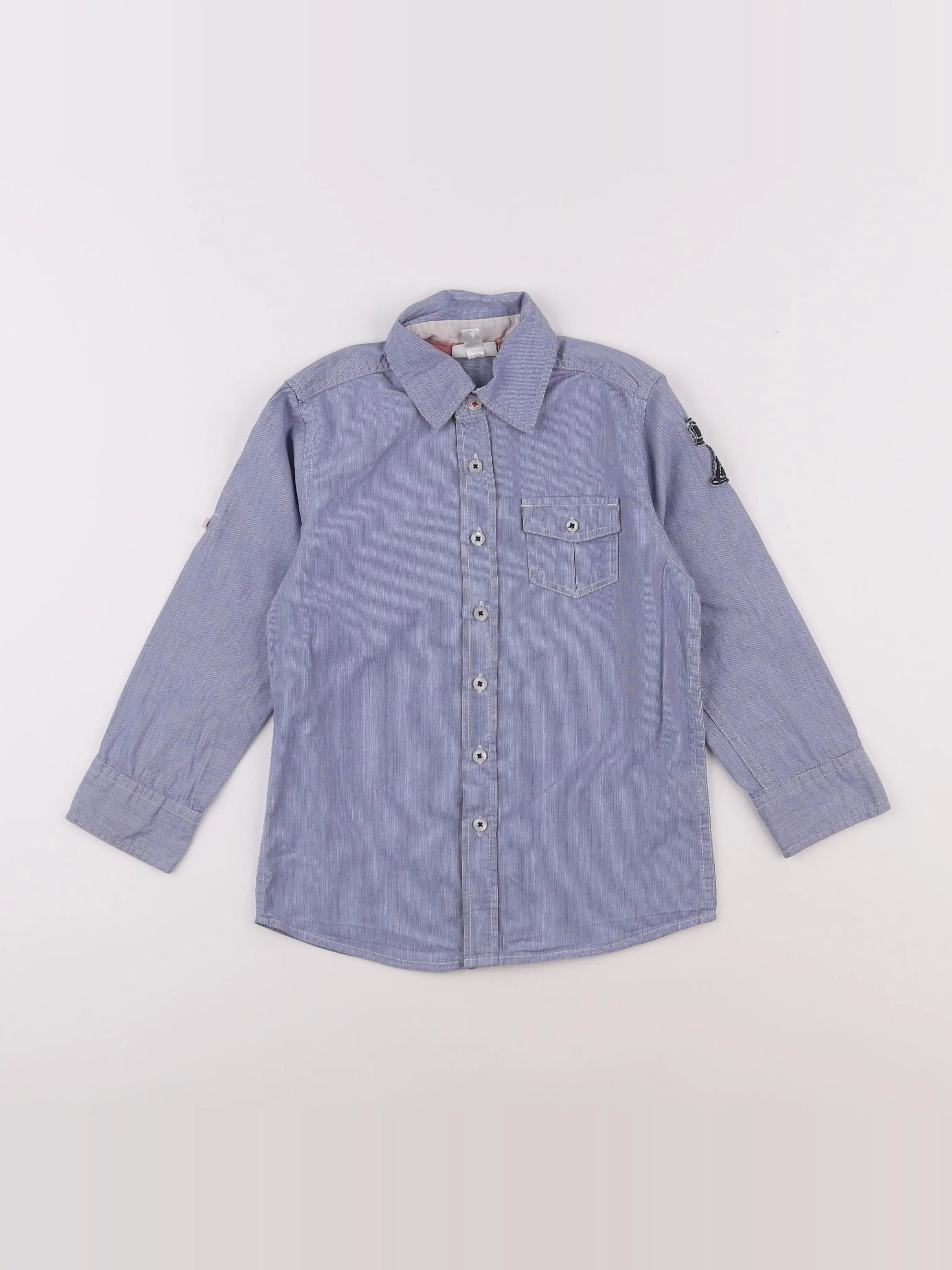 Vertbaudet - chemise bleu - 5 ans