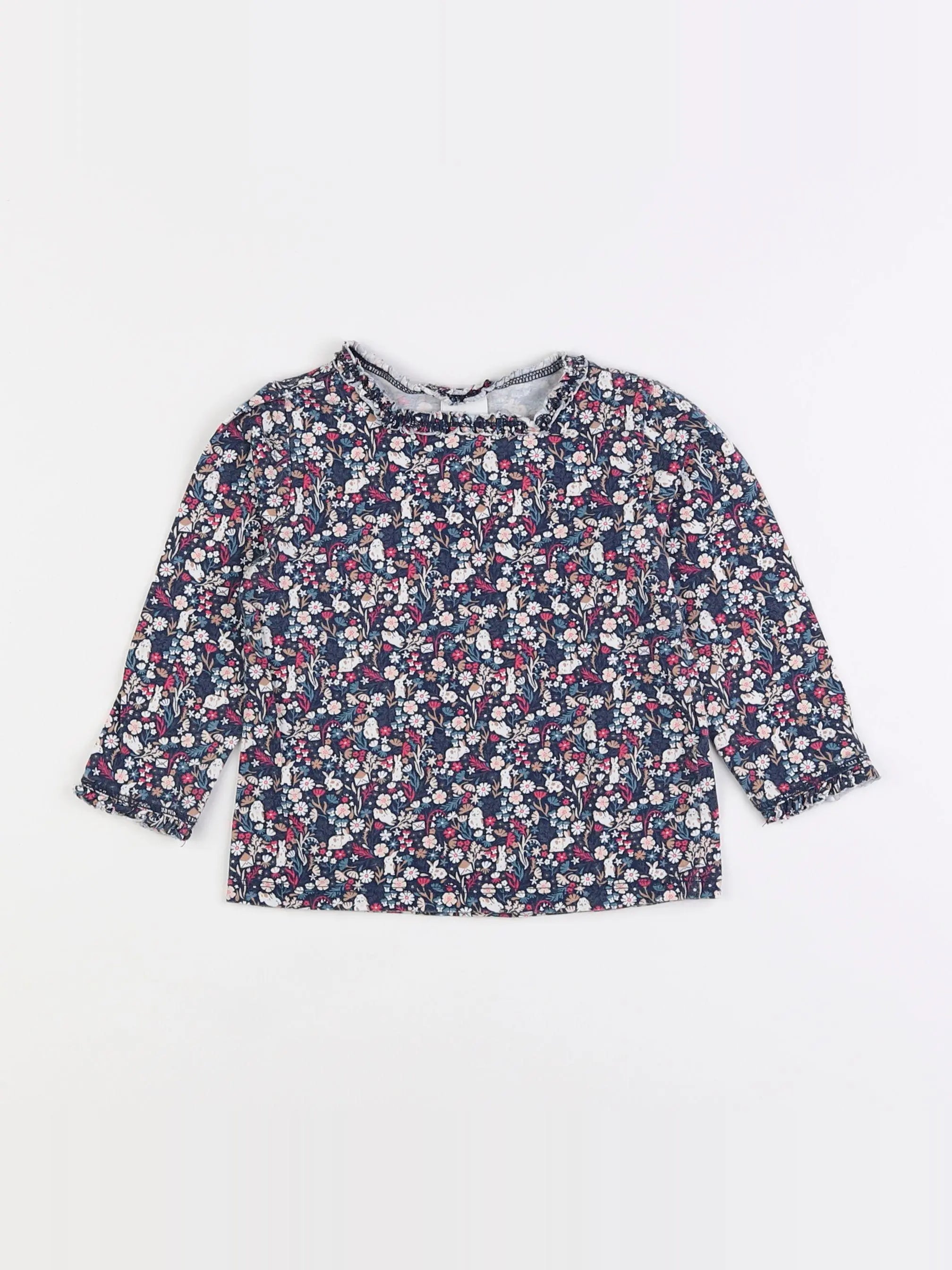 H&M - tee-shirt bleu - 12 mois