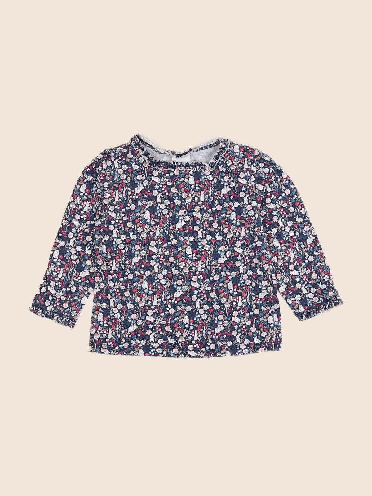 H&M - tee-shirt bleu - 12 mois