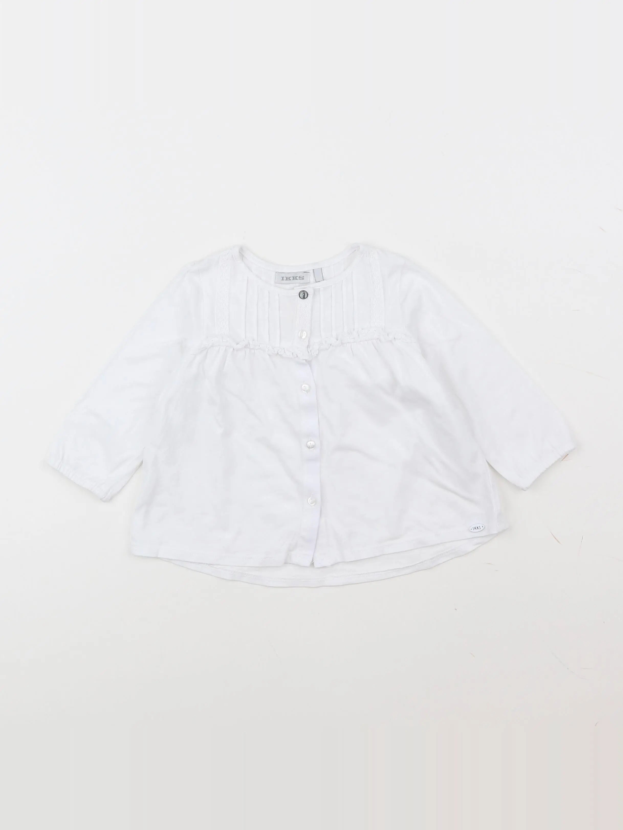 IKKS - blouse blanc - 12 mois