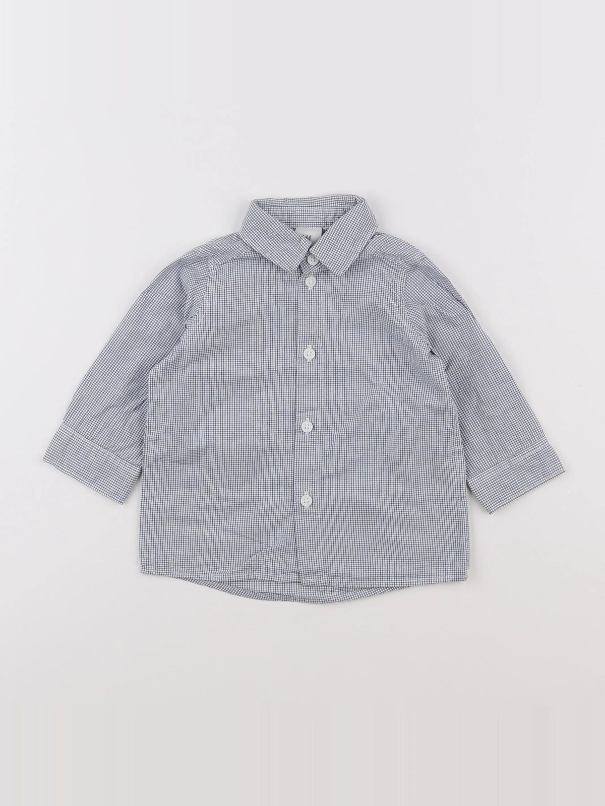H&M - chemise bleu - 3/6 mois