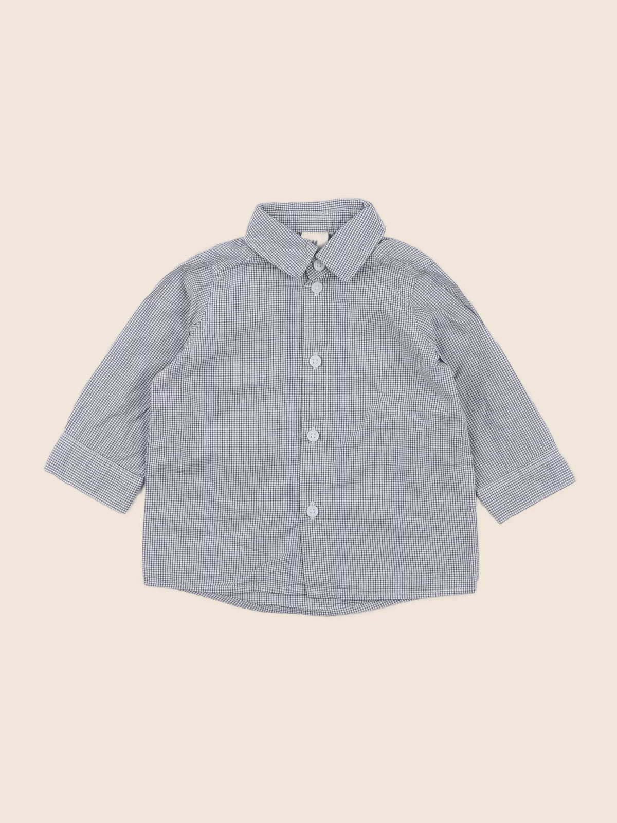 H&M - chemise bleu - 3/6 mois