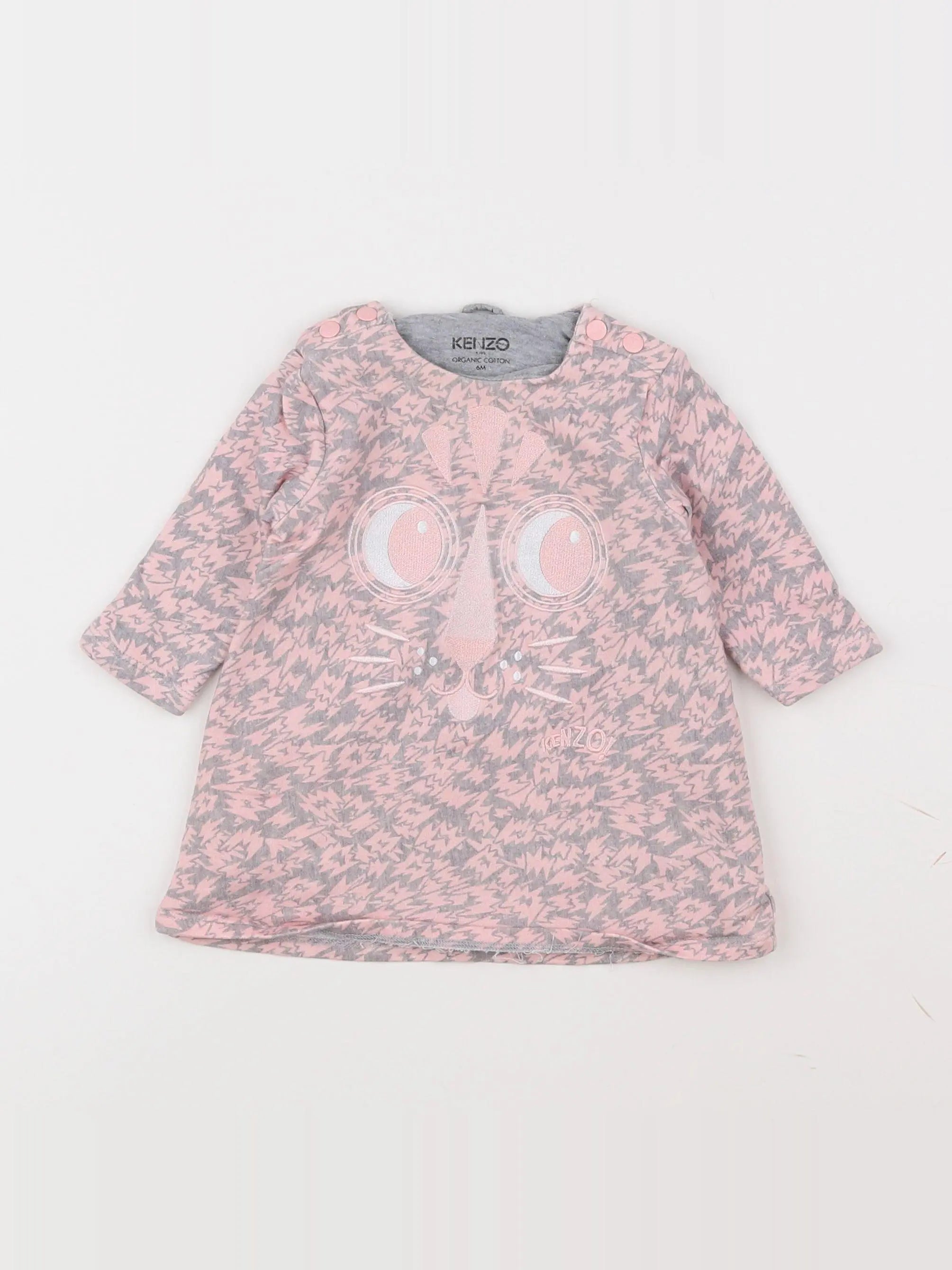 Kenzo - robe rose - 6 mois