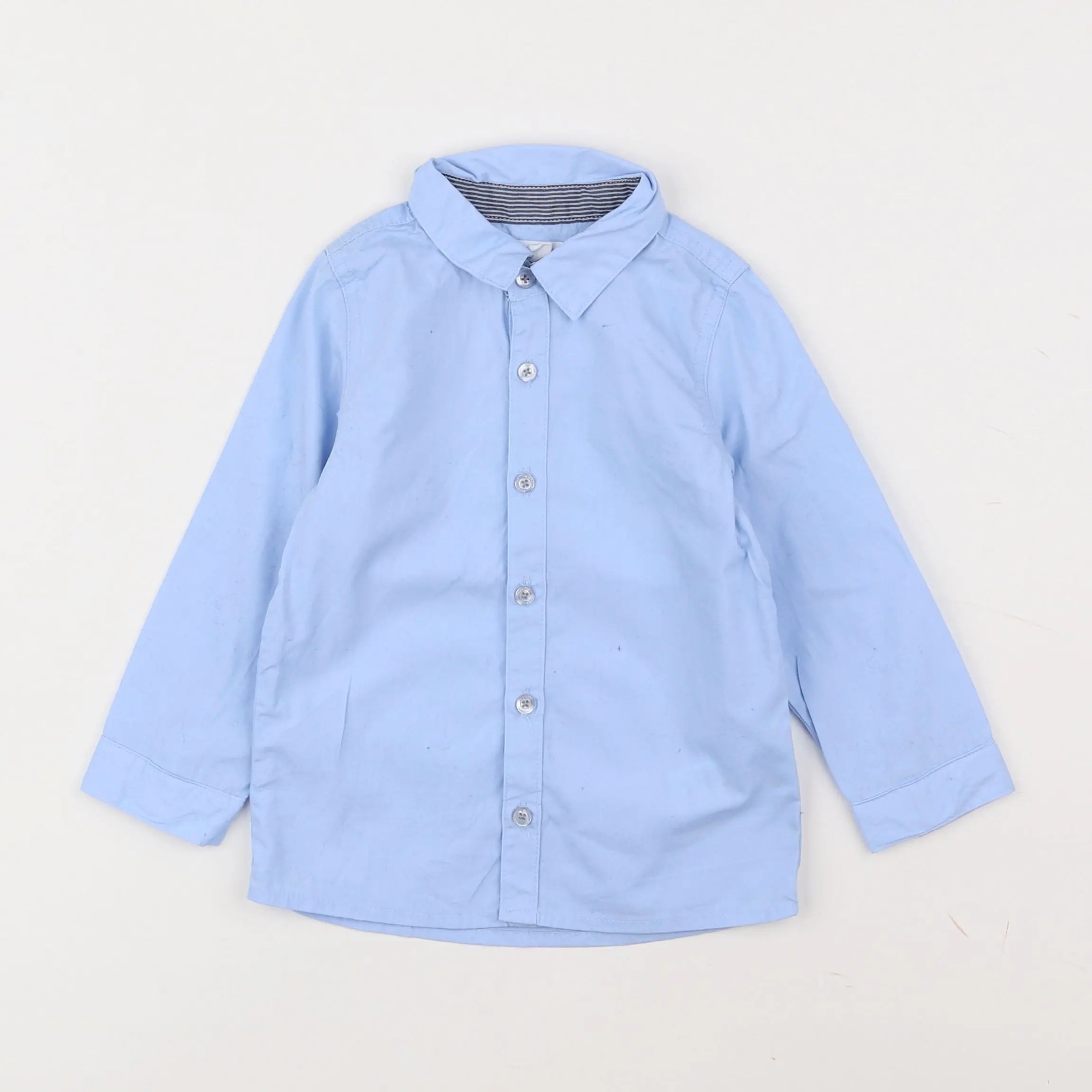 Vertbaudet - chemise bleu - 2 ans