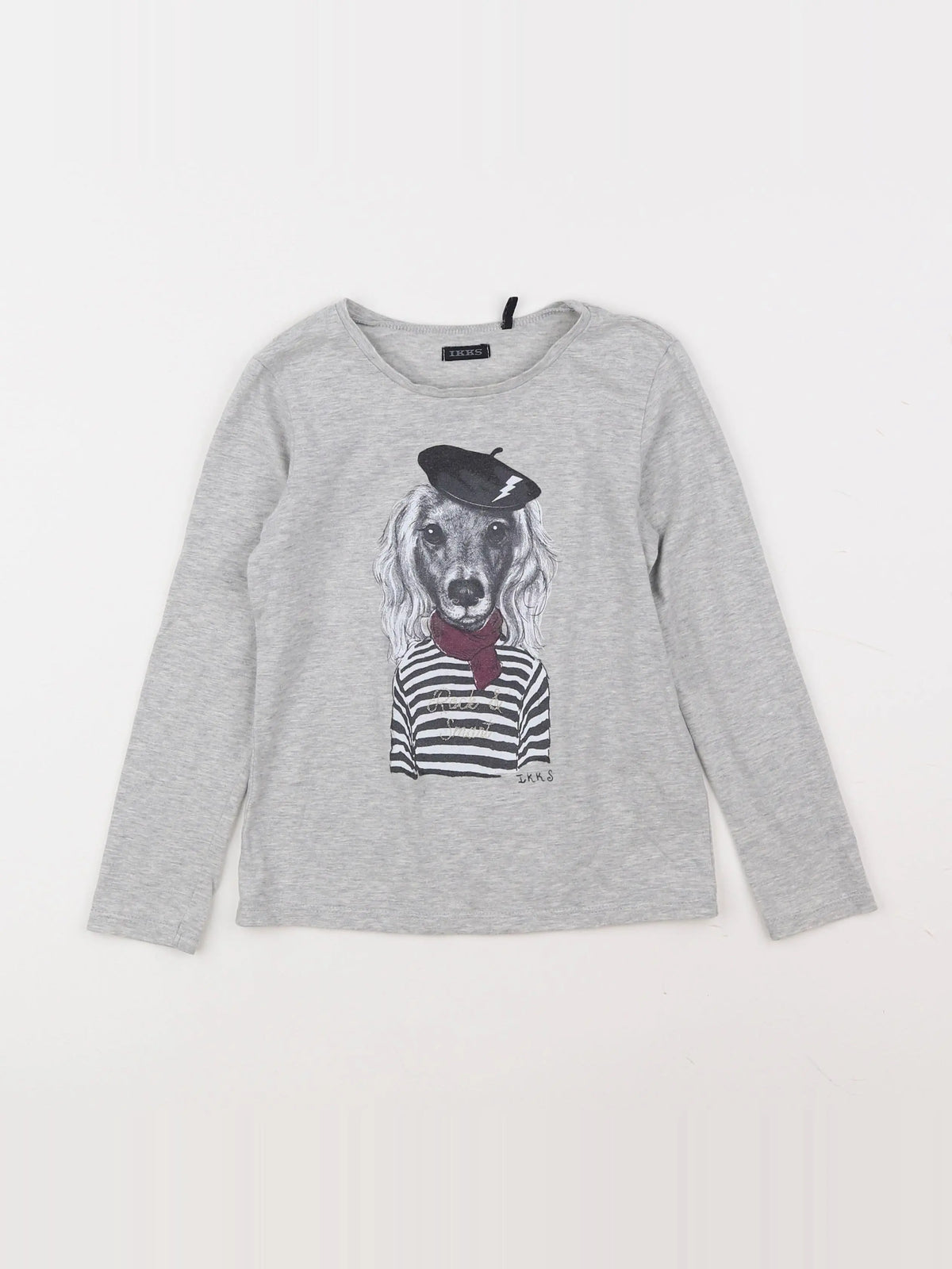 IKKS - tee-shirt gris - 6 ans