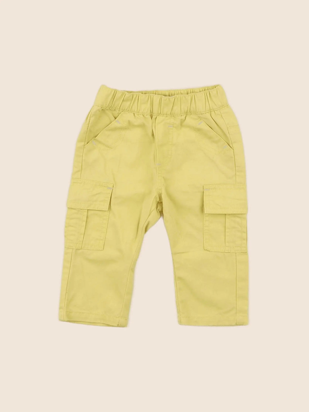 Vertbaudet - pantalon jaune - 3 mois