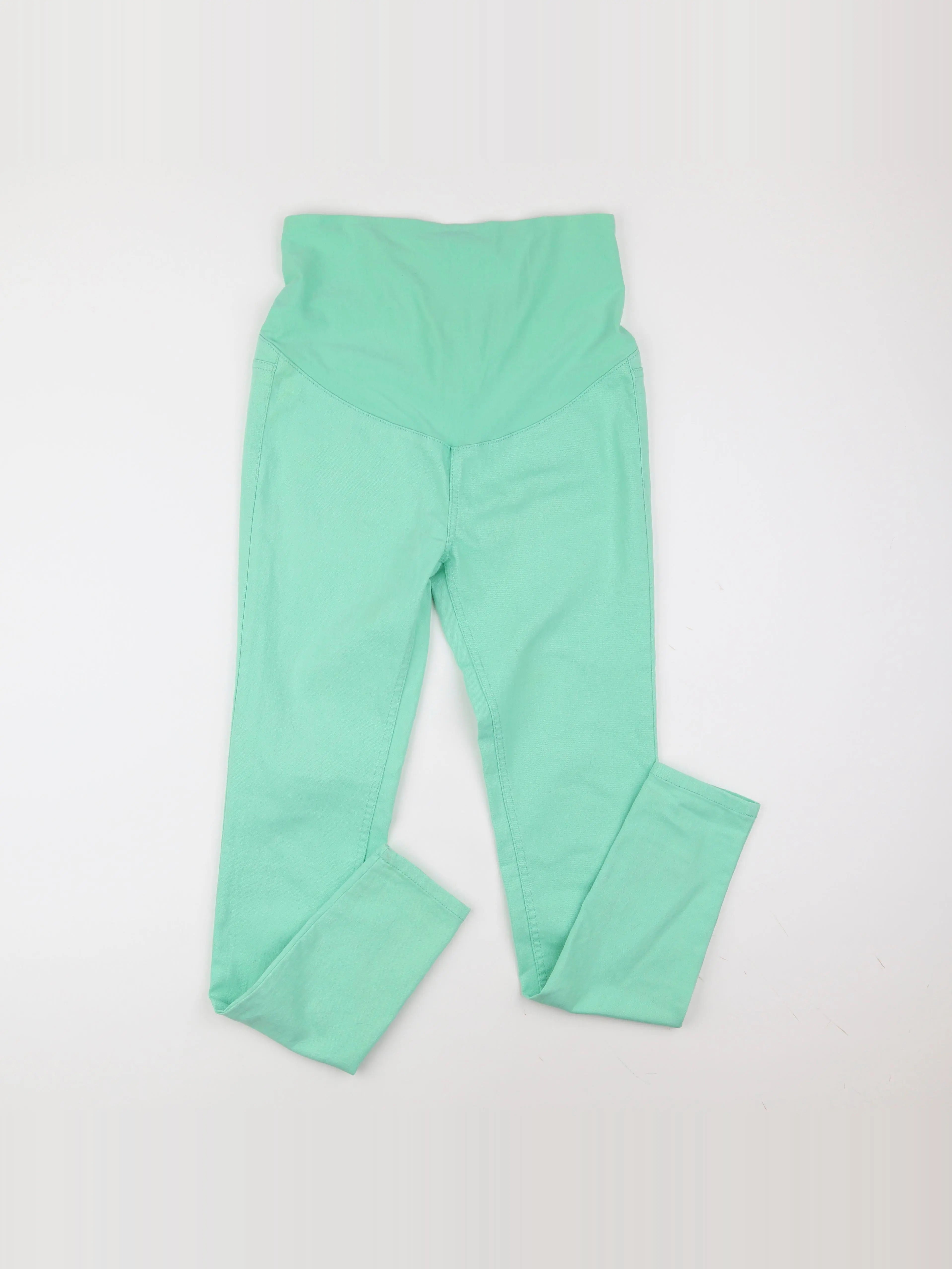 H&M - pantalon grossesse vert - 36