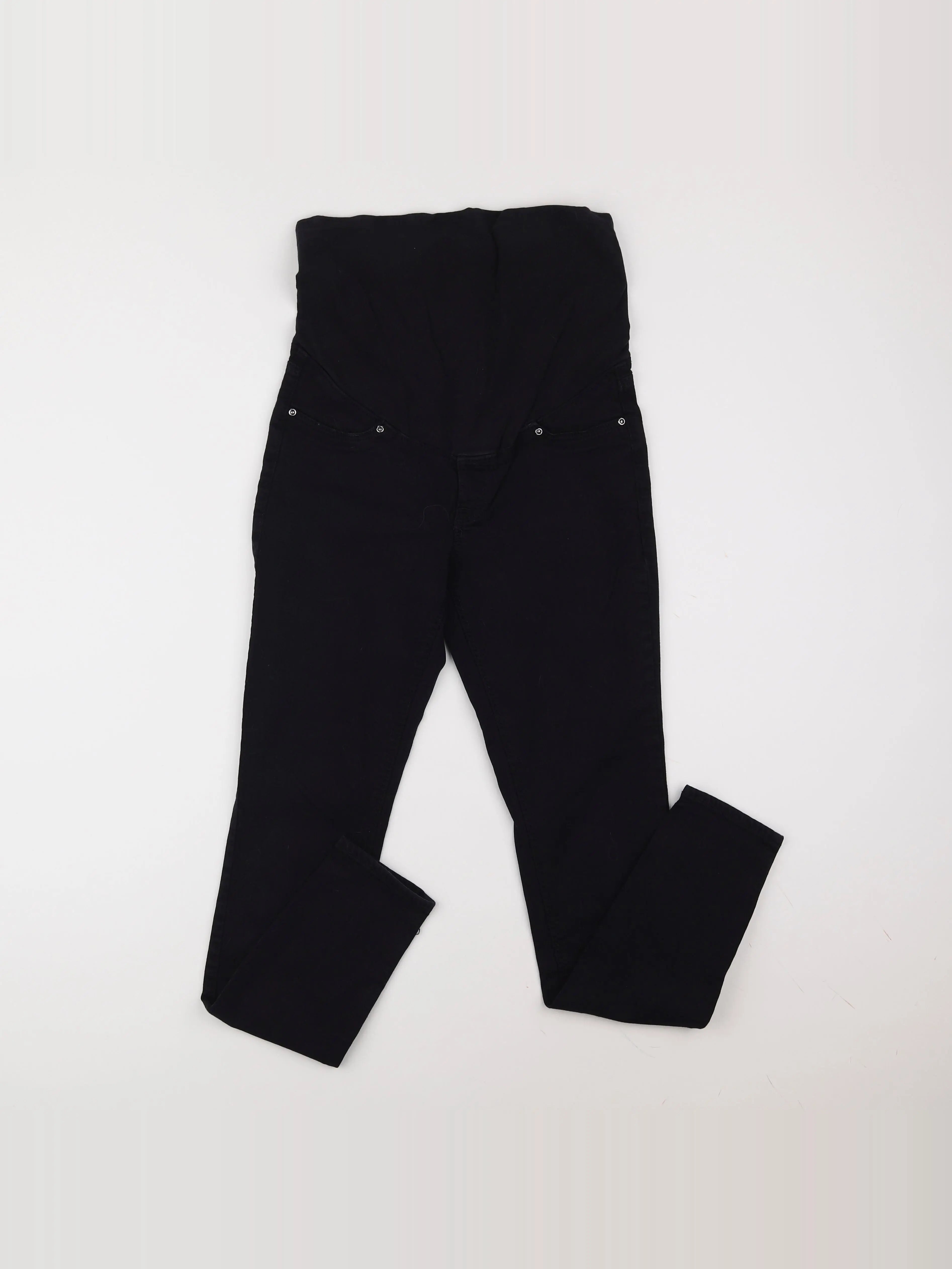 H&M - jean grossesse noir - 36