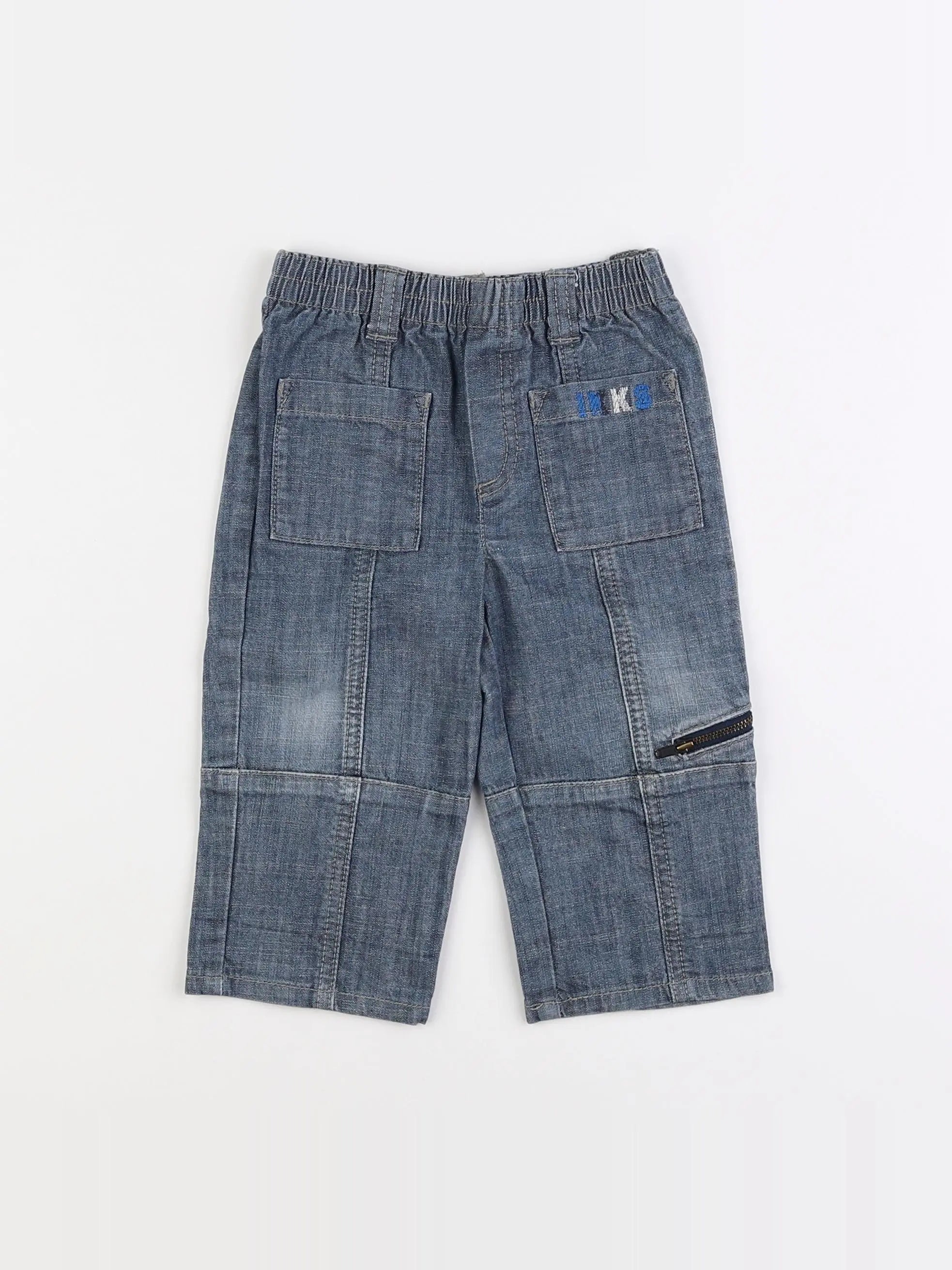 IKKS - pantalon bleu - 12 mois