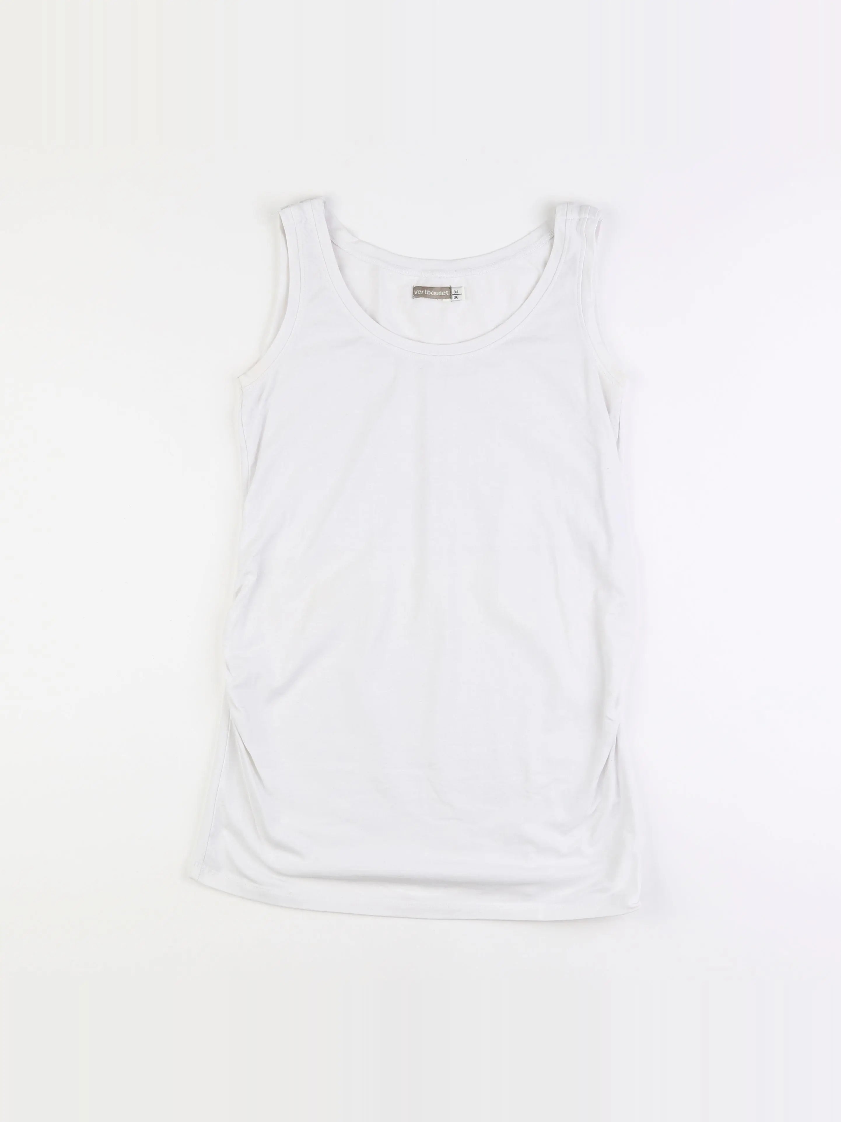 Vertbaudet - débardeur grossesse, grossesse blanc - 34 à 36