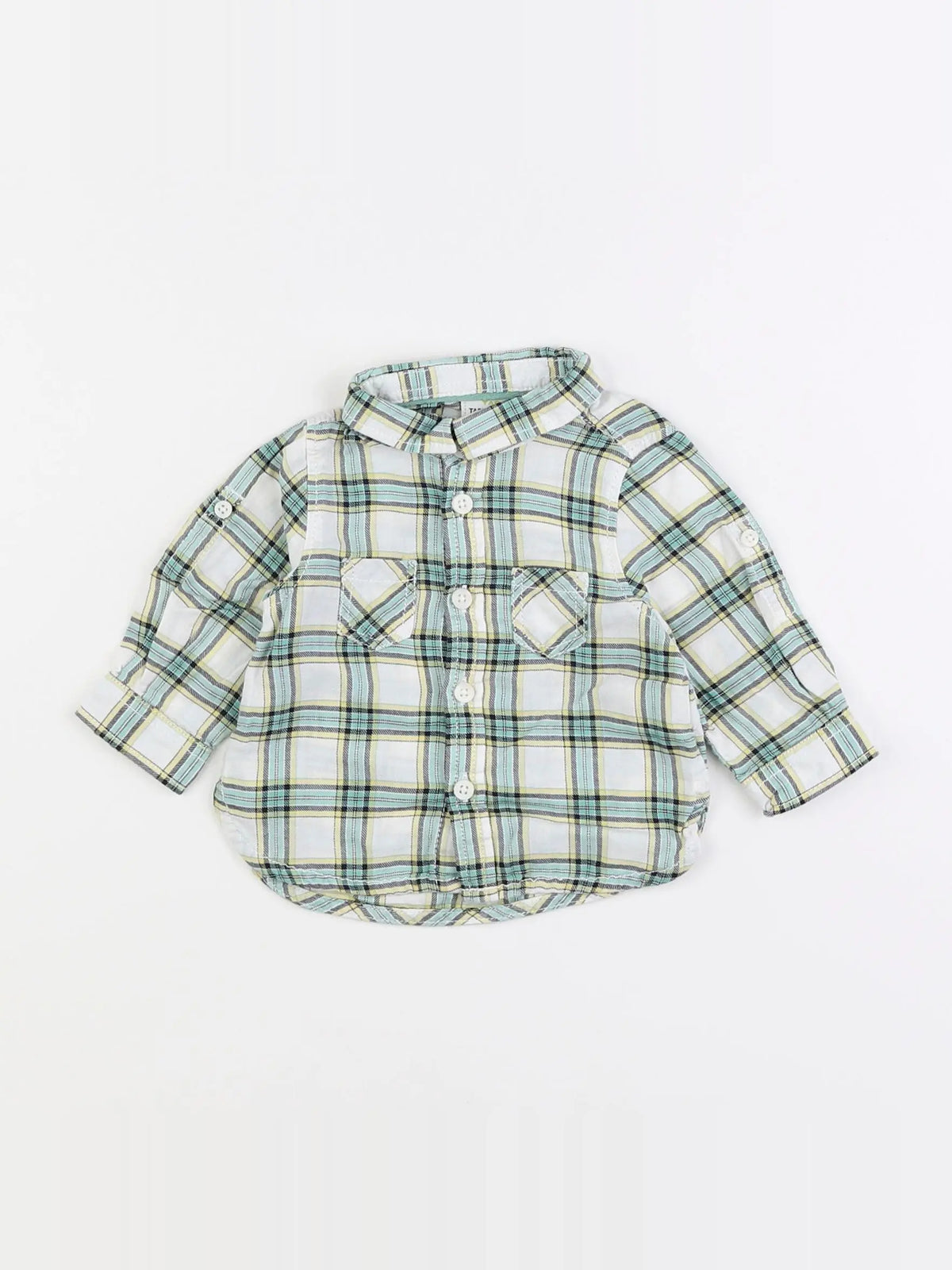 Tape à l'oeil - chemise vert - 3 mois