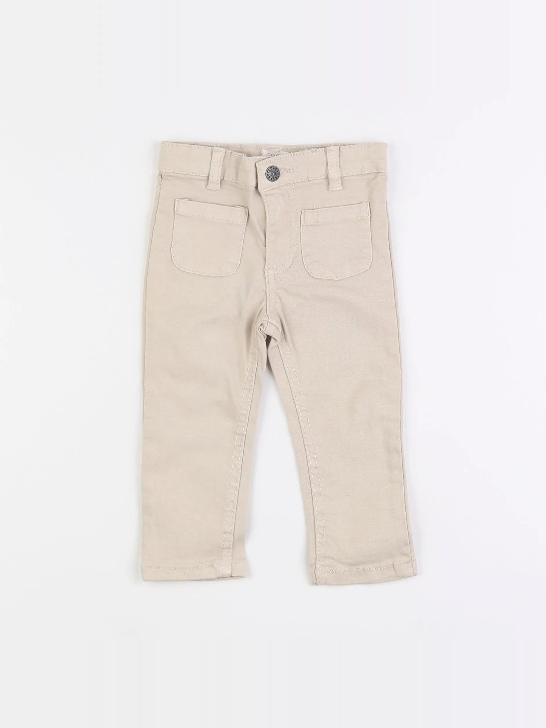 Gocco - jean beige - 9/12 mois