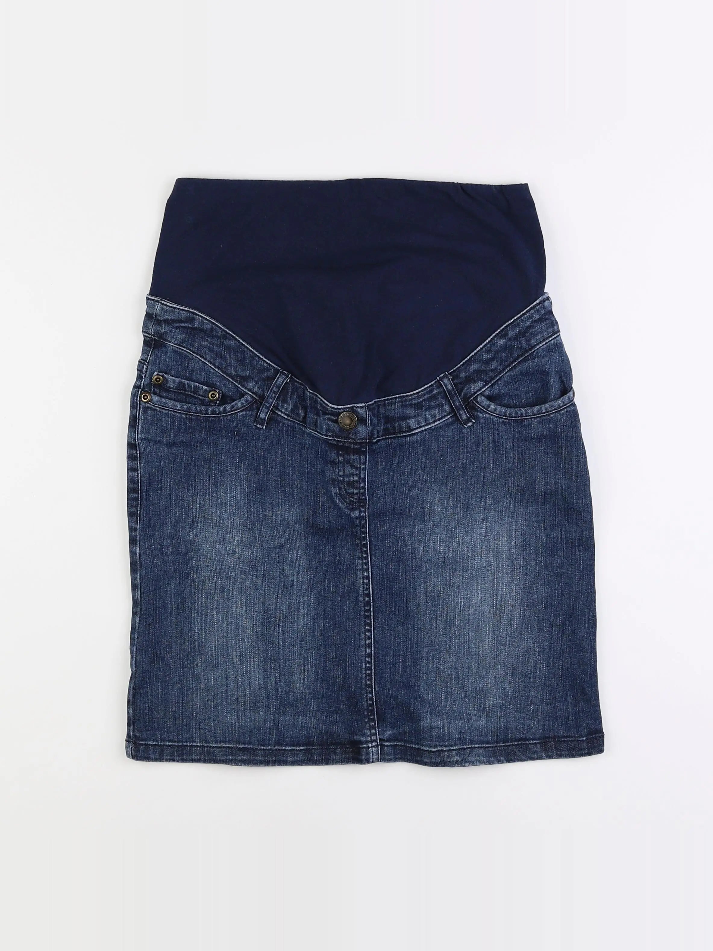 Vertbaudet - jupe grossesse bleu - 36