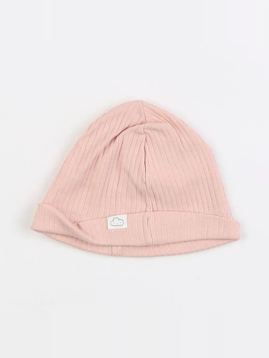 H&M - bonnet rose - 3 mois