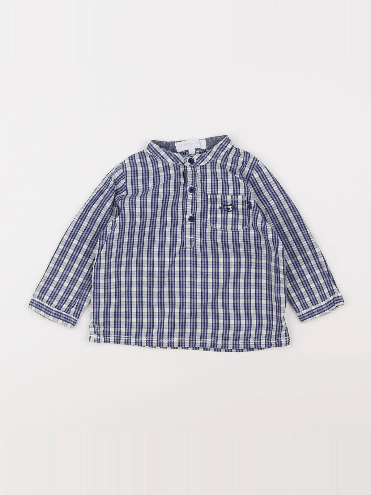 Cadet Rousselle - chemise bleu - 12 mois
