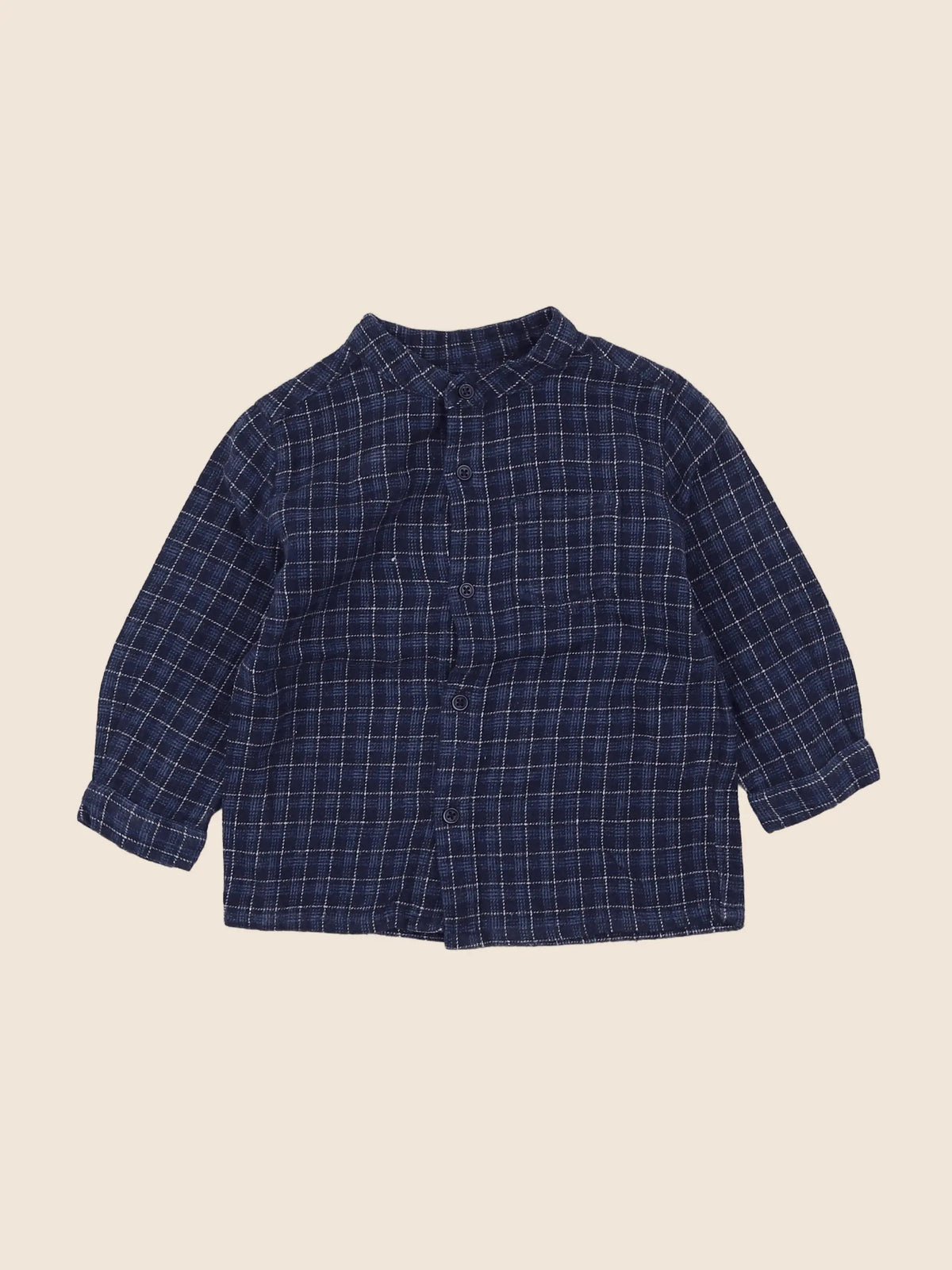 Boutchou - chemise bleu - 12 mois