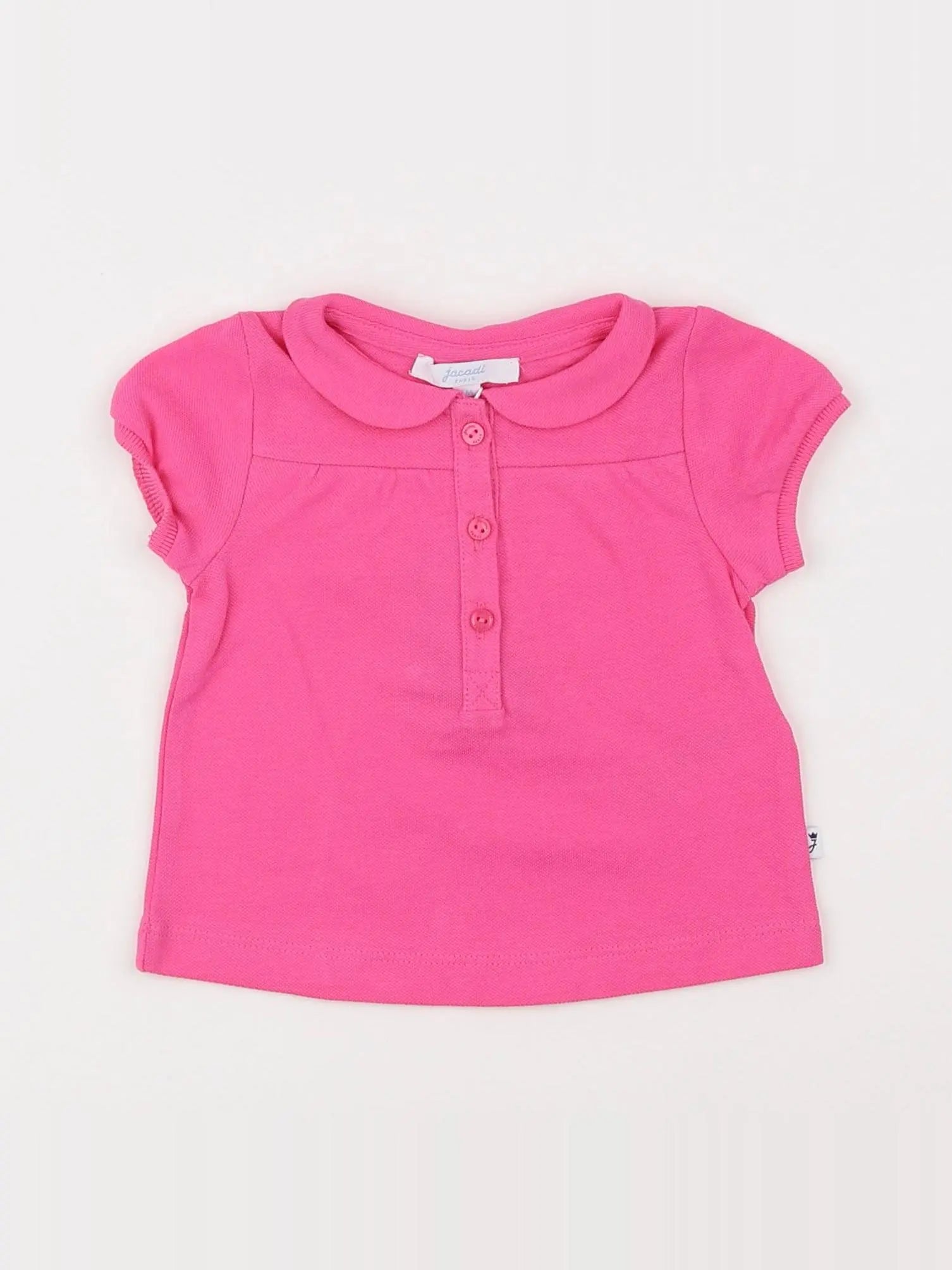 Jacadi - polo rose - 6 mois