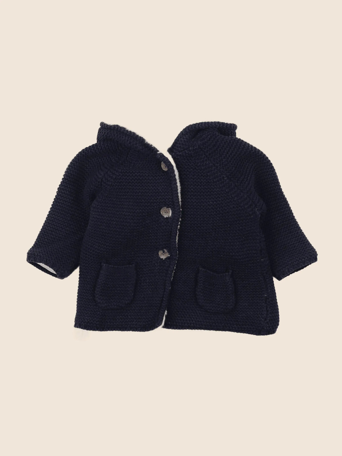 Vertbaudet - veste doublé bleu - 9 mois