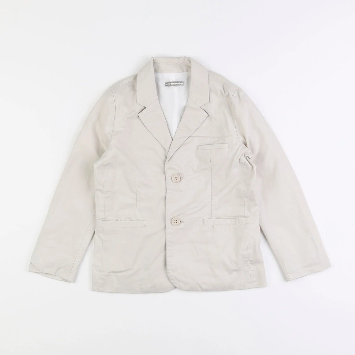 Vertbaudet - veste beige - 8 ans
