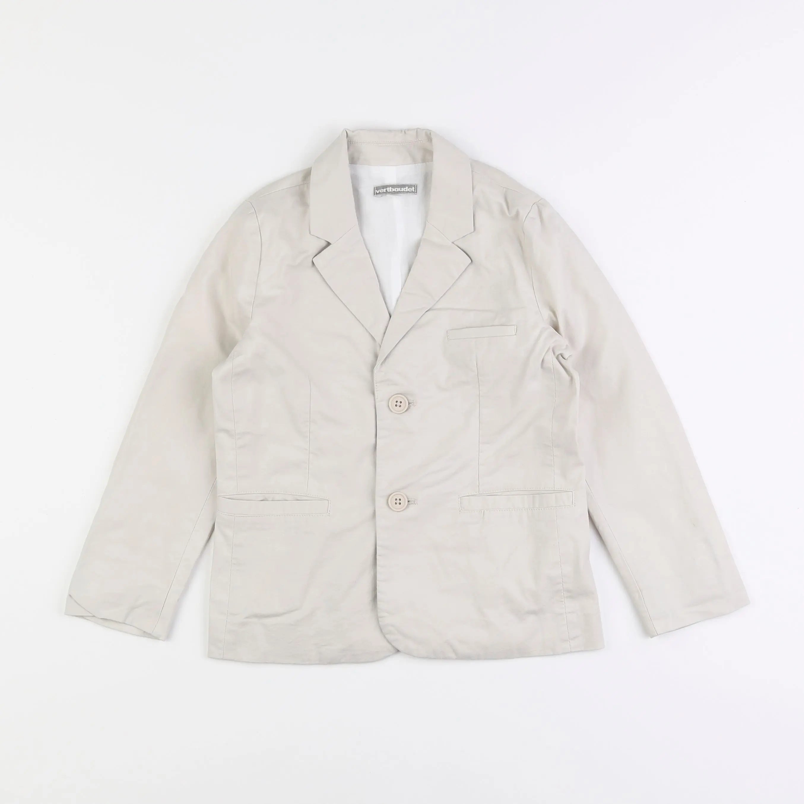 Vertbaudet - veste beige - 8 ans