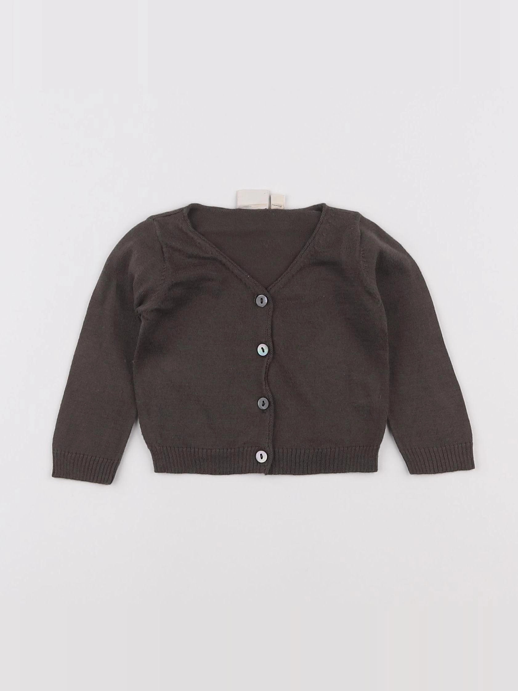 Bonton - gilet marron - 6 mois