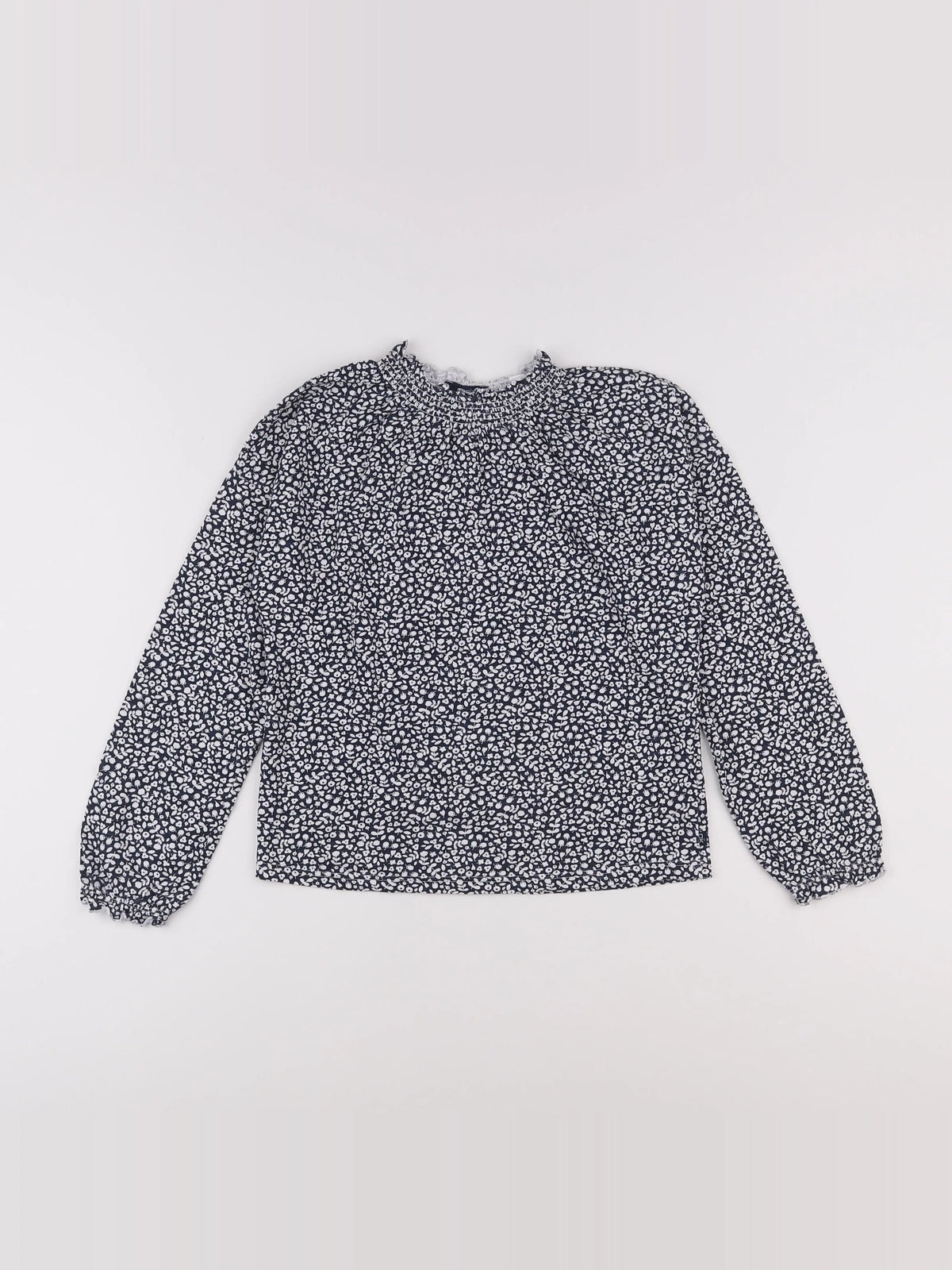 Okaidi - tee-shirt bleu, blanc - 12 ans