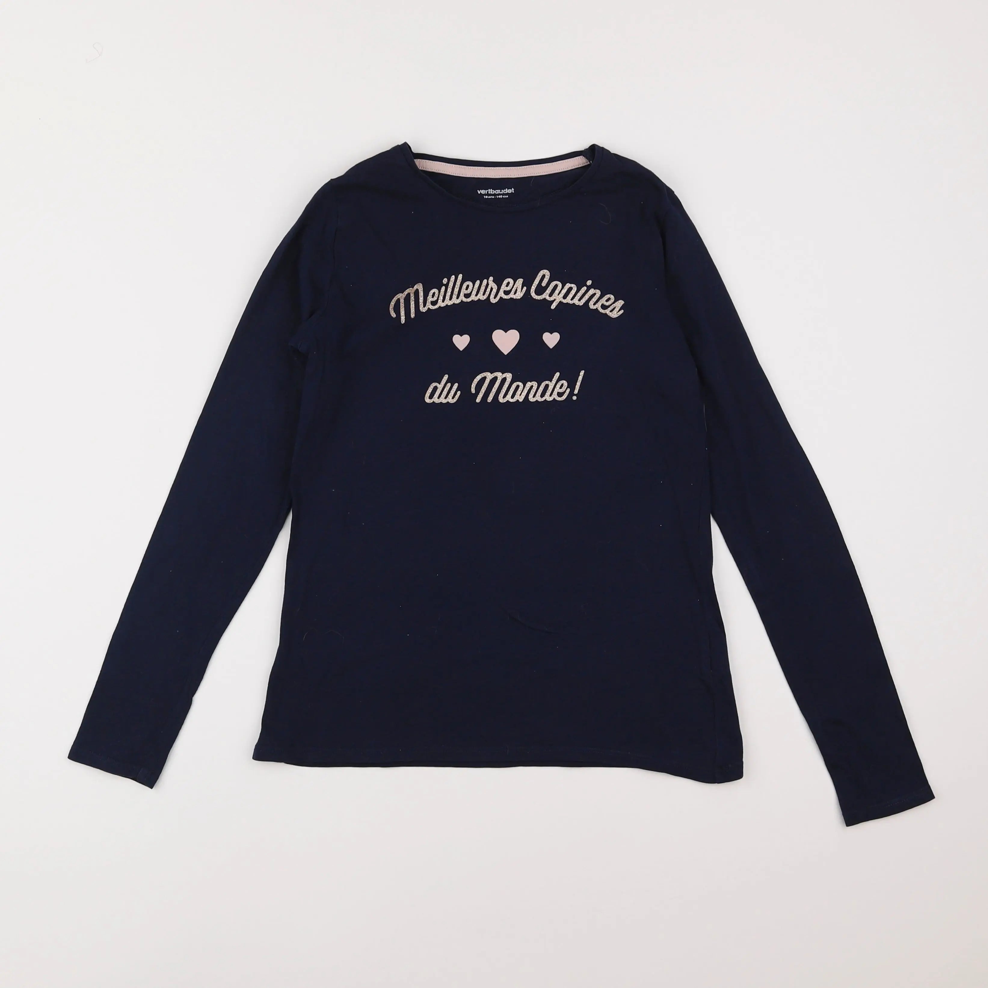 Vertbaudet - tee-shirt bleu - 10 ans
