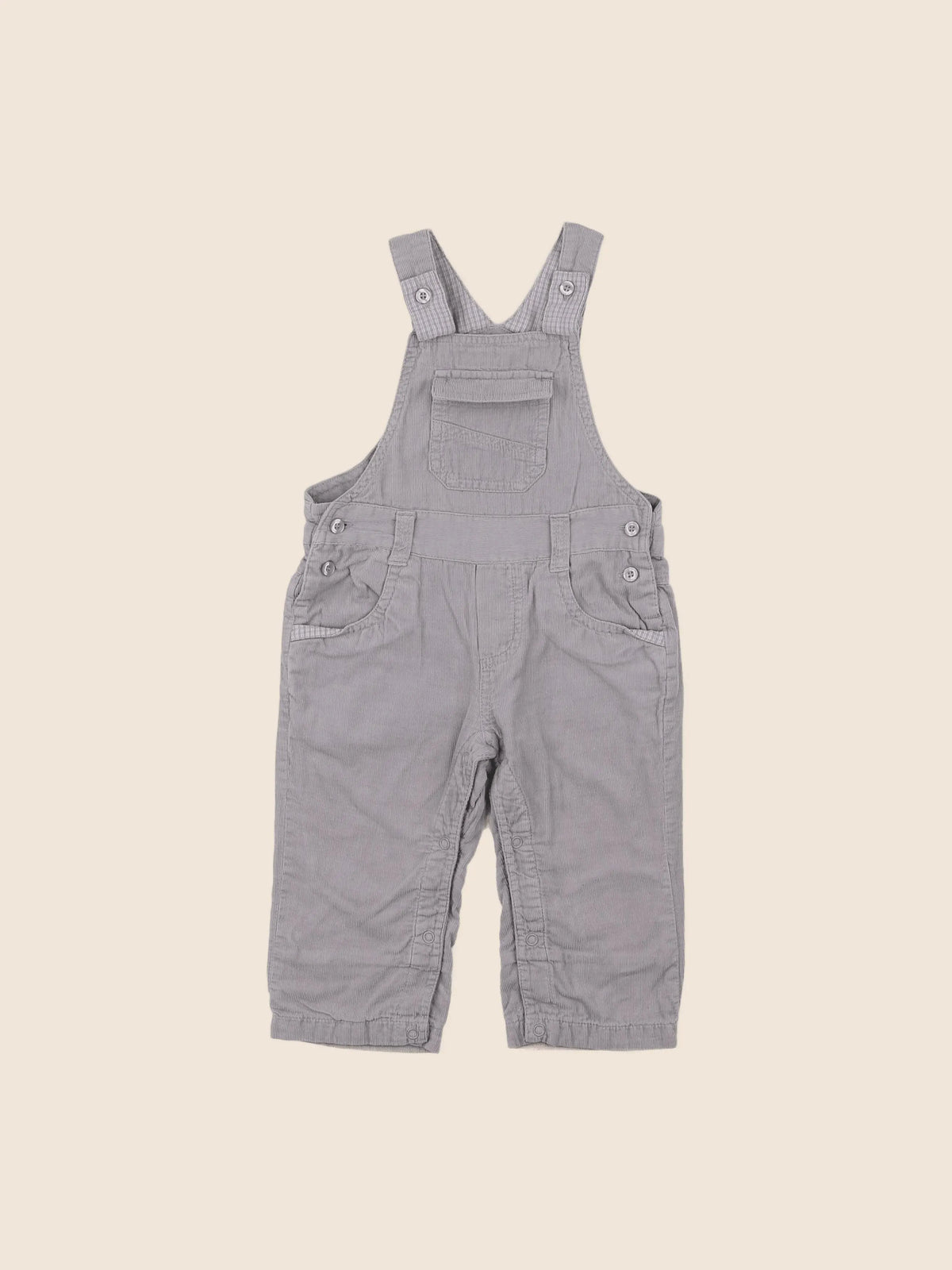 Vertbaudet - combinaison gris - 6 mois
