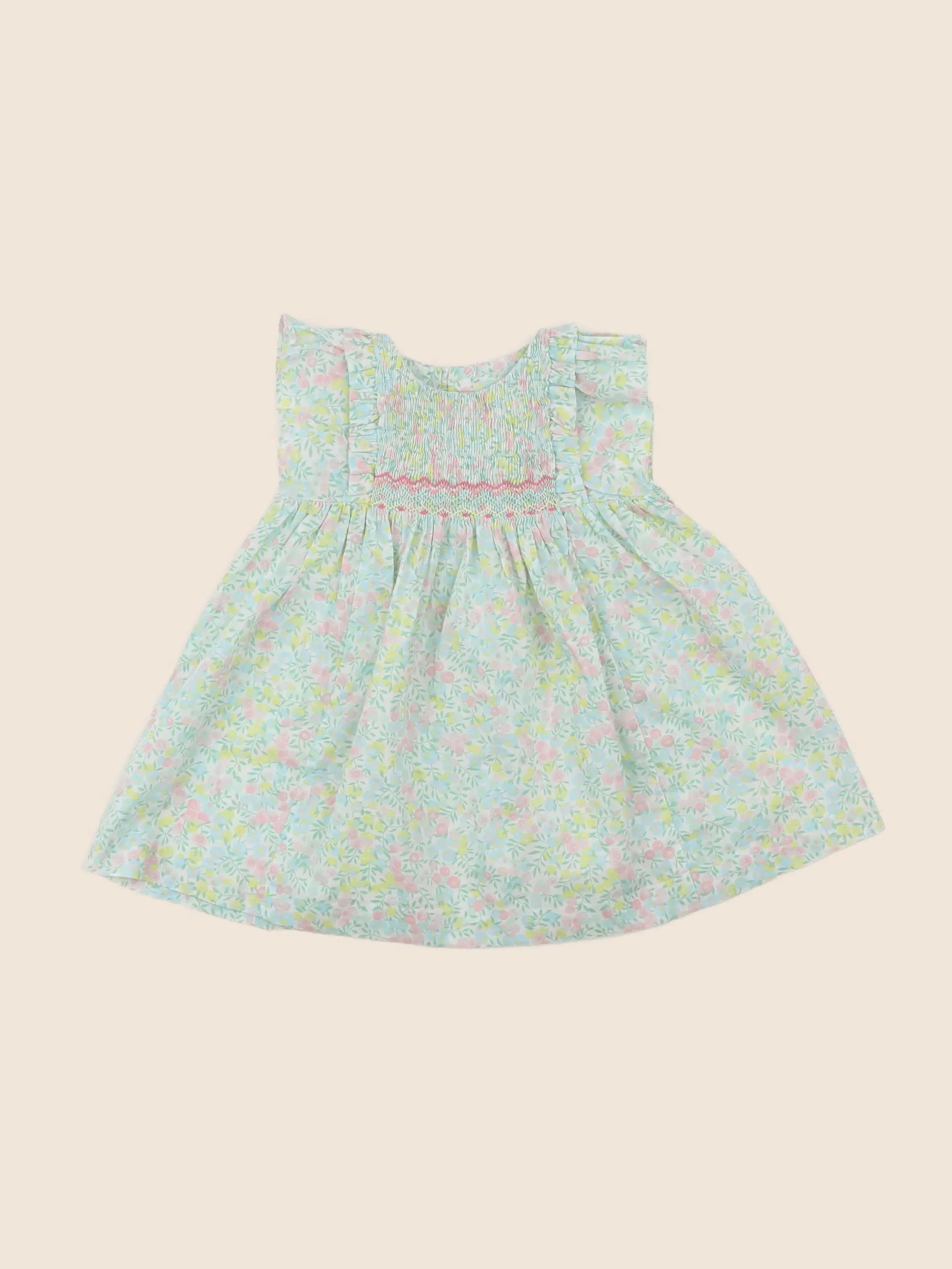 Jacadi - robe liberty multicolore - 6 mois