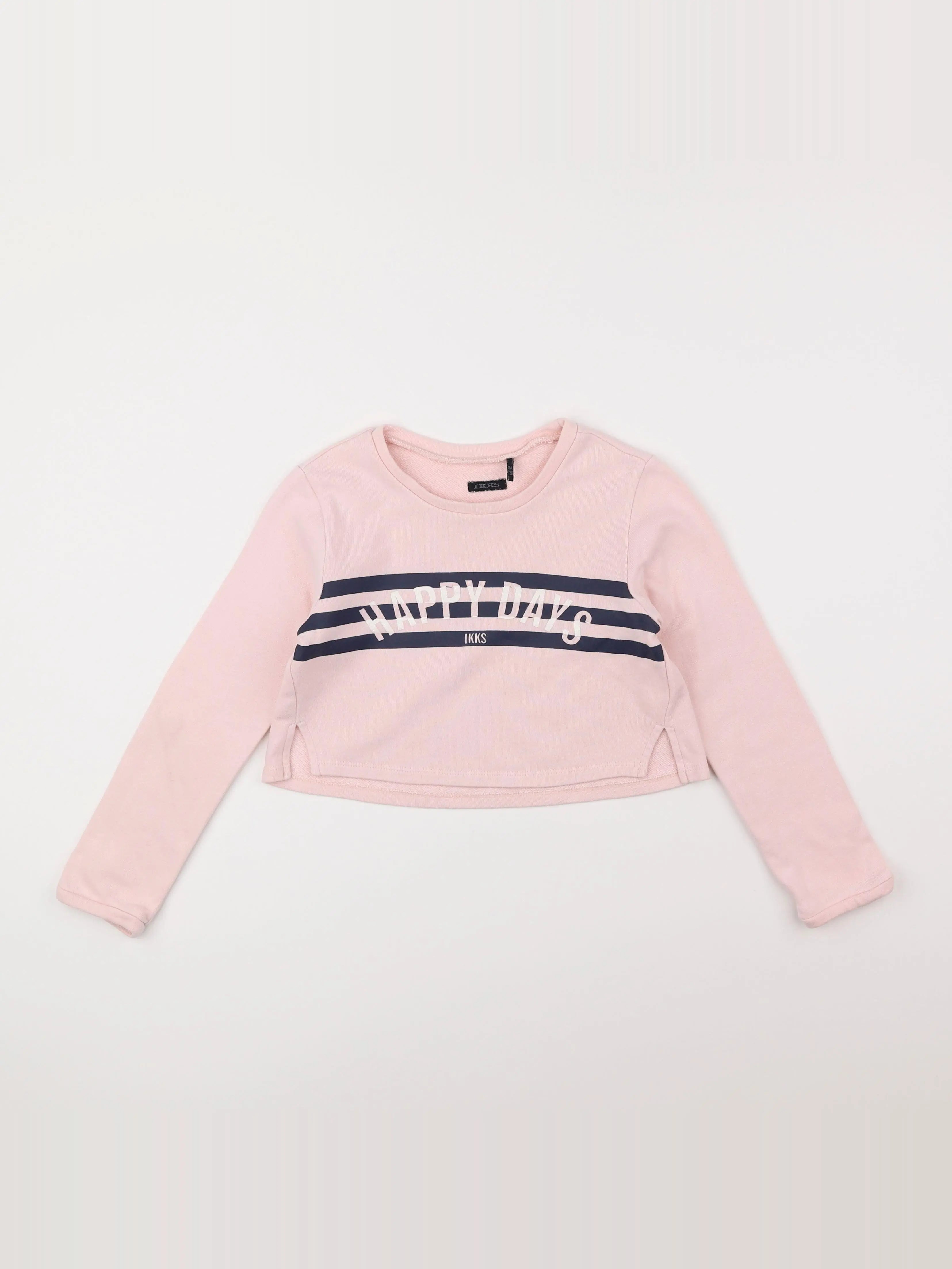 IKKS - sweat rose - 8 ans