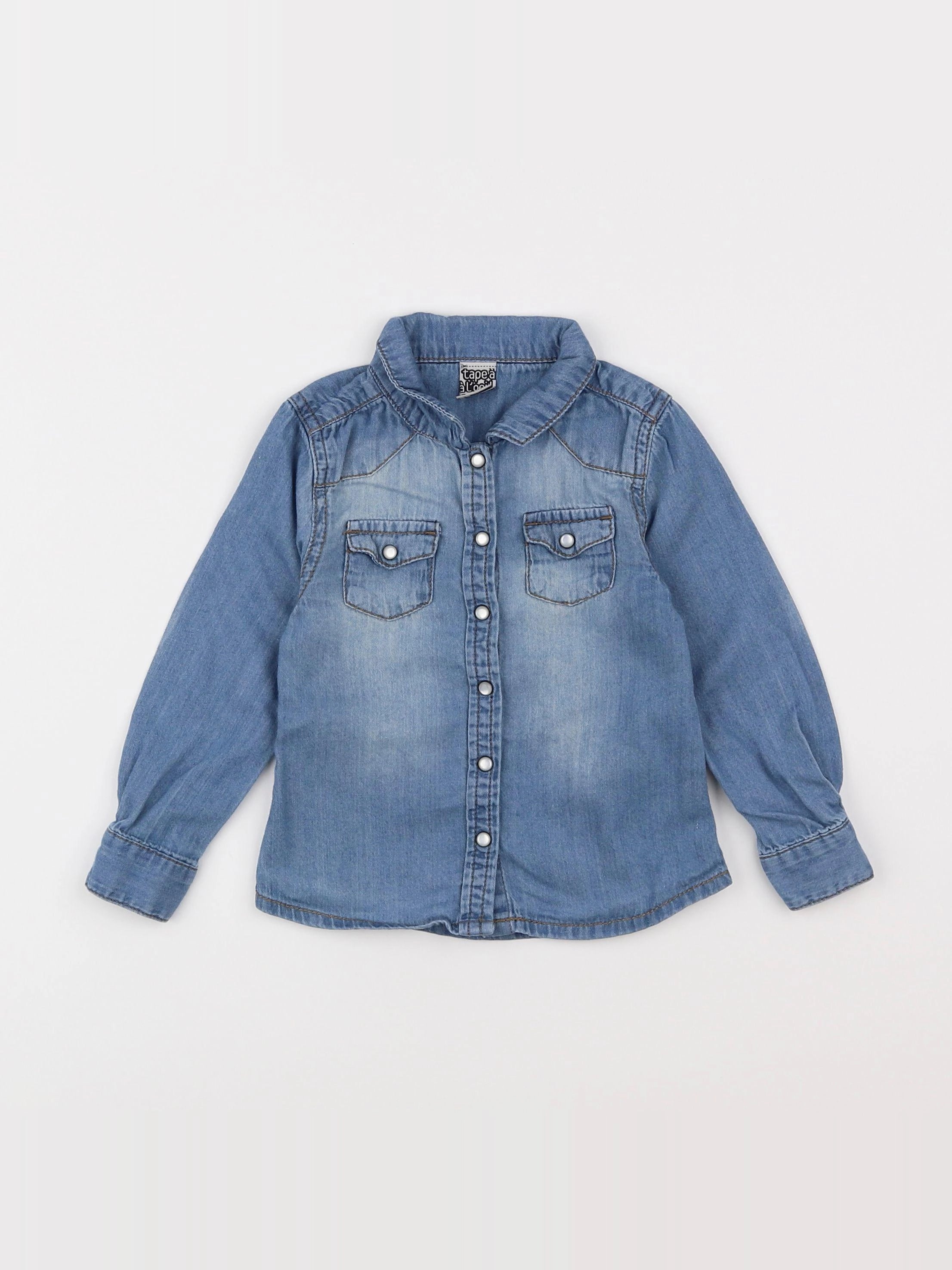 Tape à l'oeil - chemise bleu - 2 ans