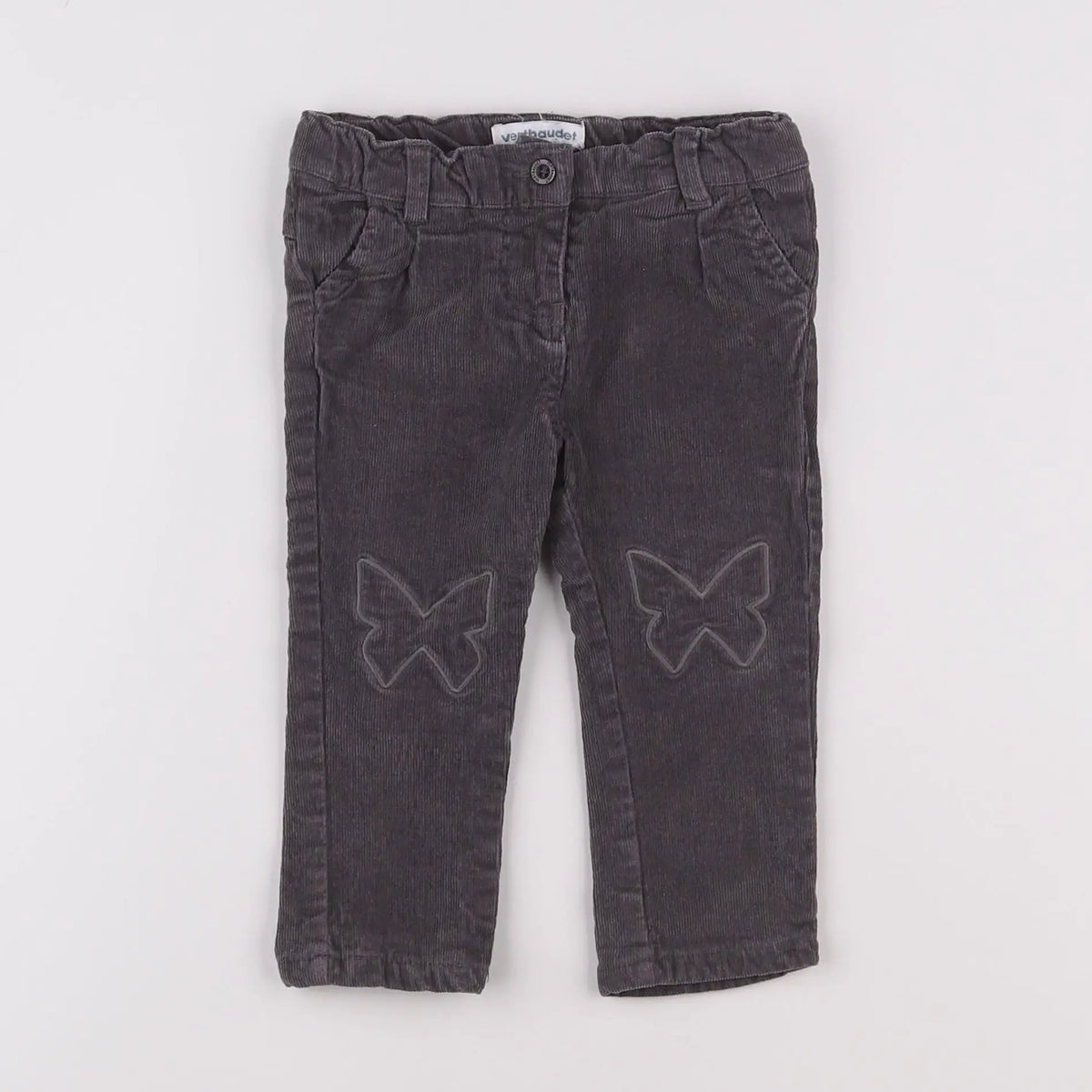 Vertbaudet - pantalon gris - 6 mois