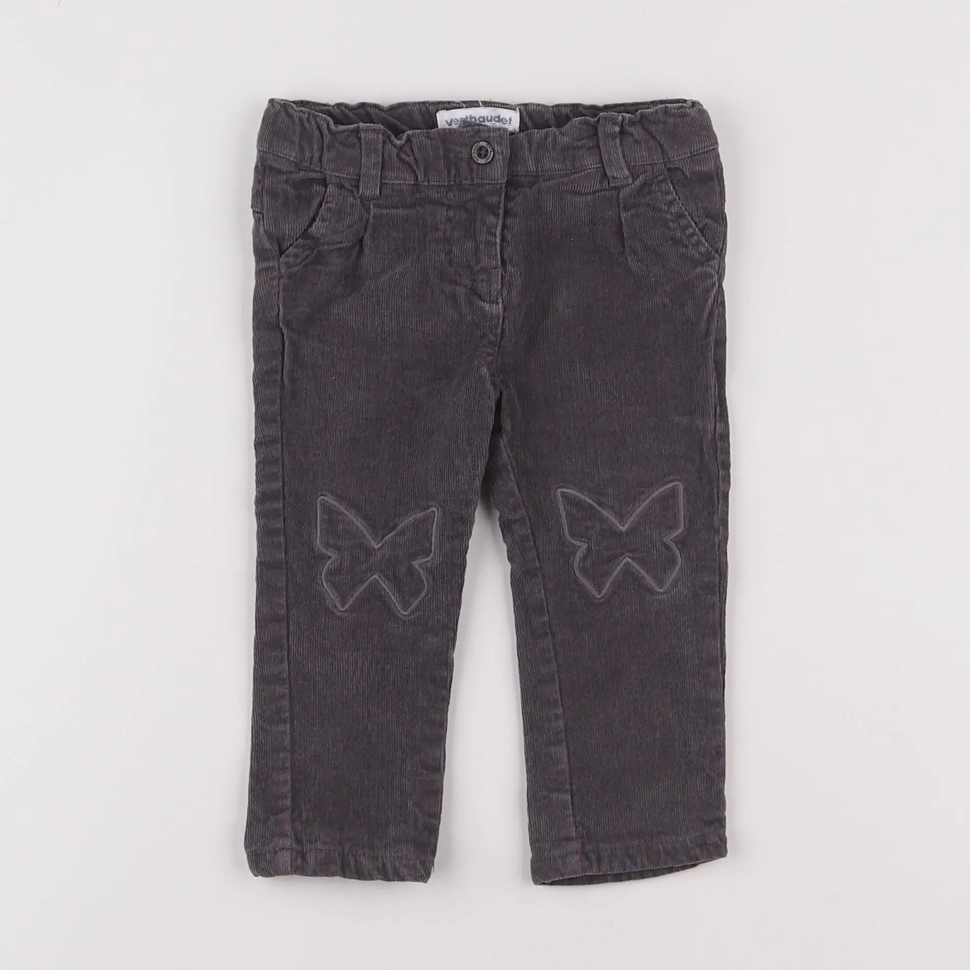 Vertbaudet - pantalon gris - 6 mois
